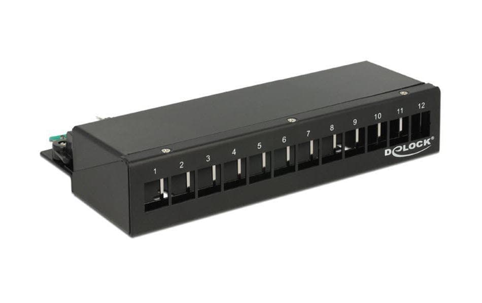 12 - Port Desktop Patchpanel, Hutschienenkit - eShoppen GmbH