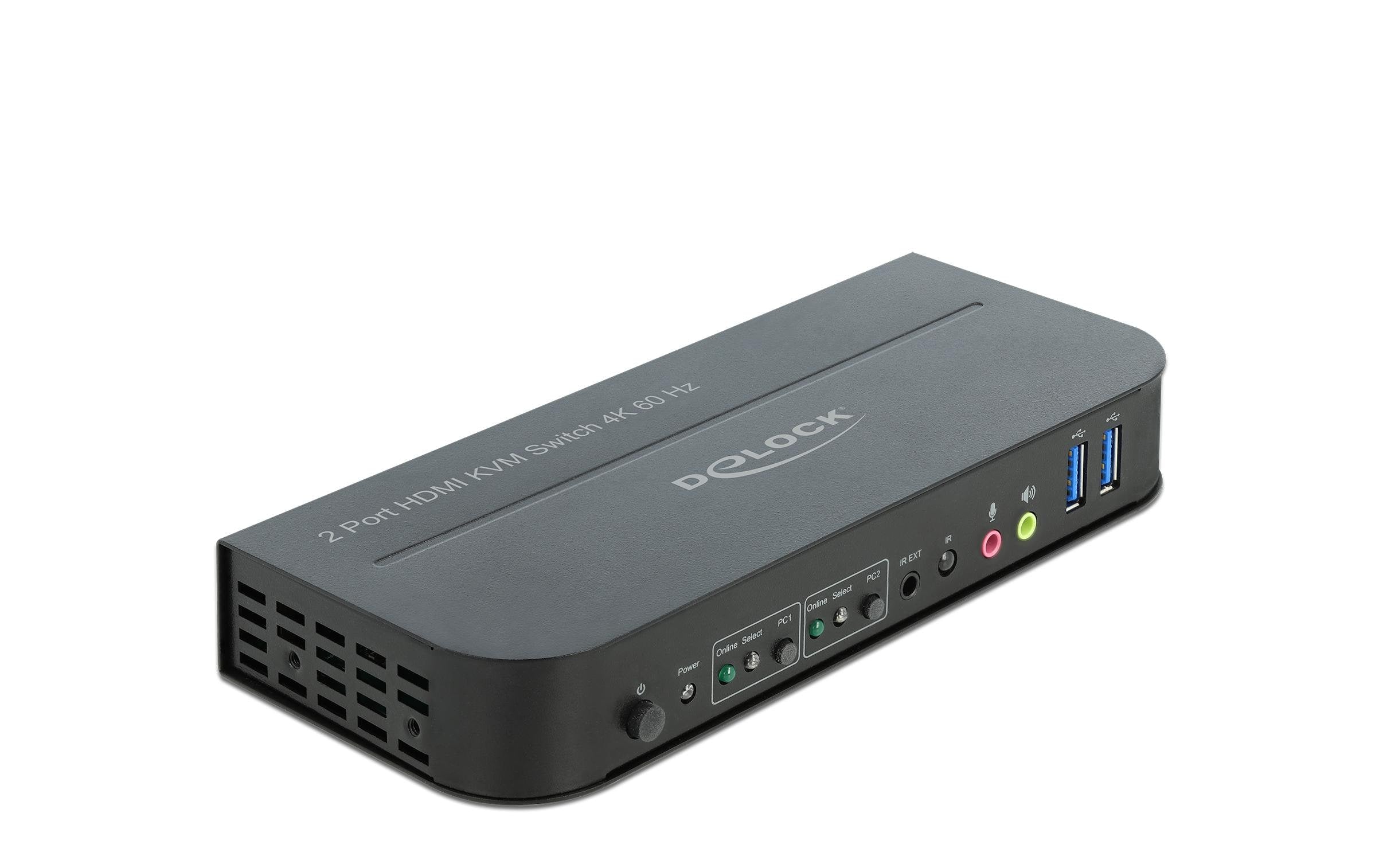 Delock 2Port HDMI KVM mit USB 3.0 und Audio