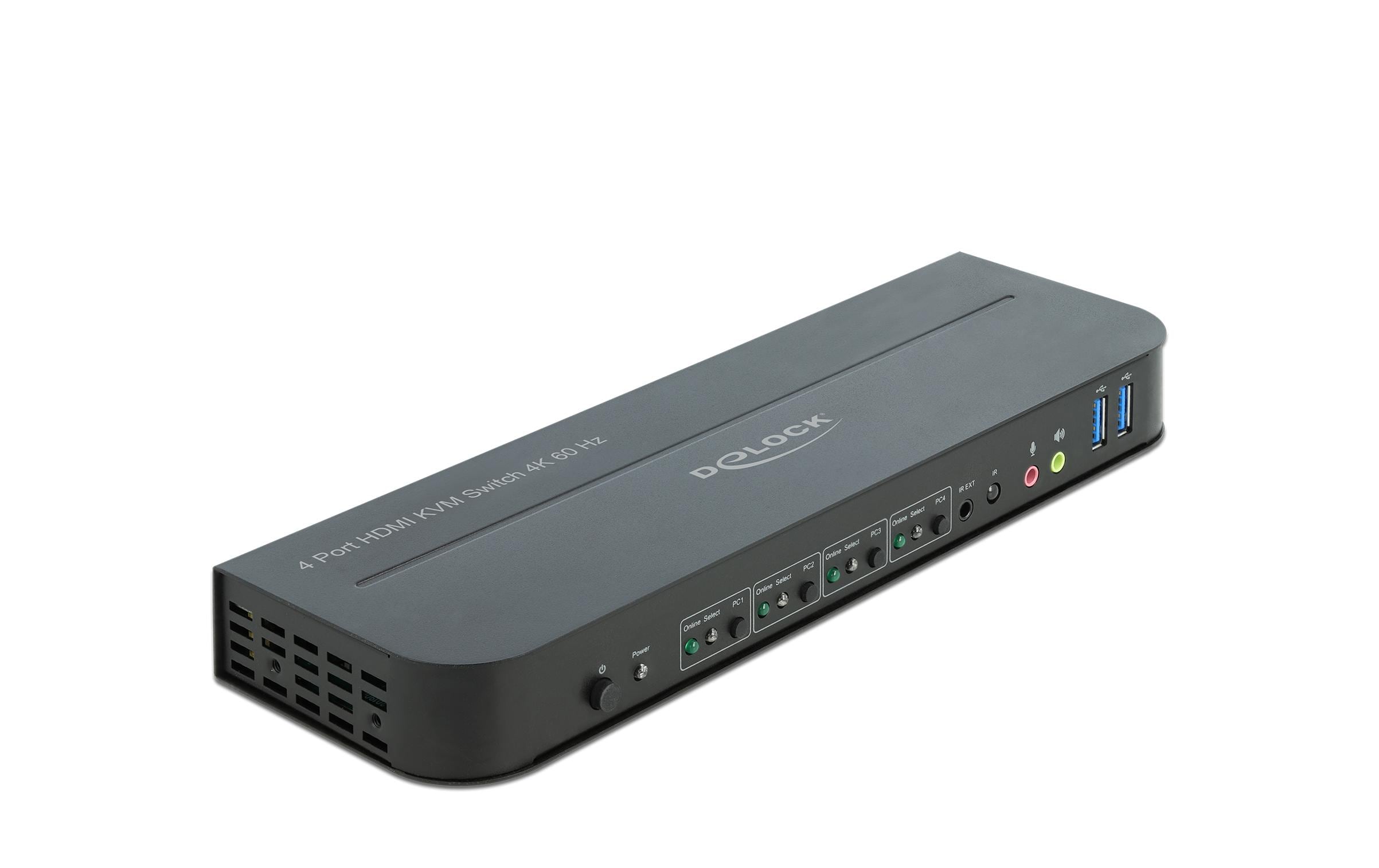 Delock 4Port HDMI KVM mit USB und Audio