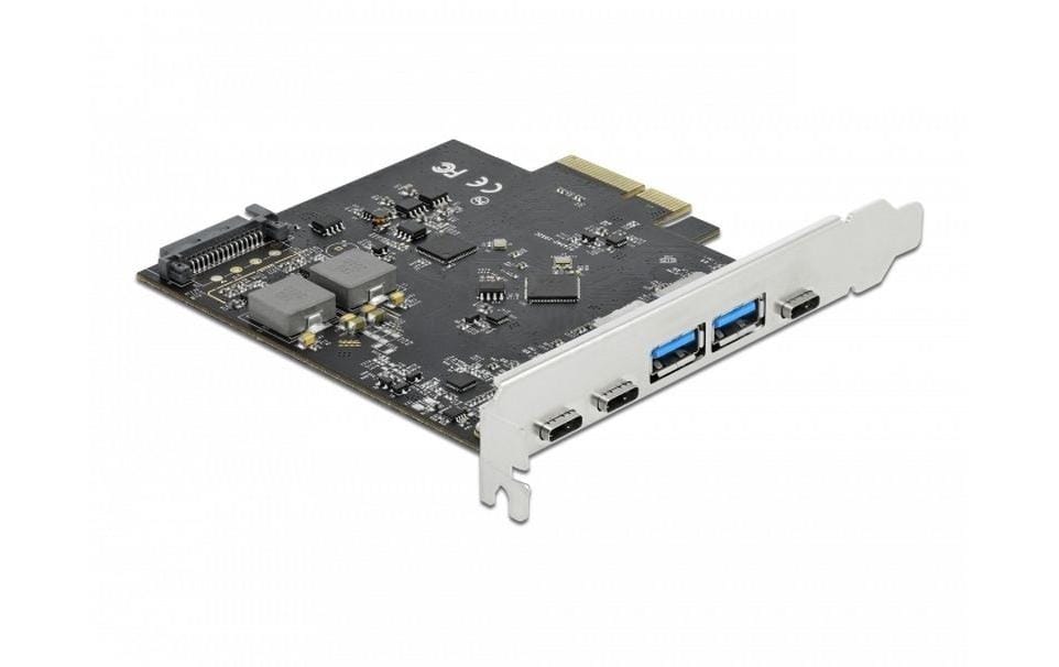 Delock PCIe 3x USB-Typ-C, 2x USB-A