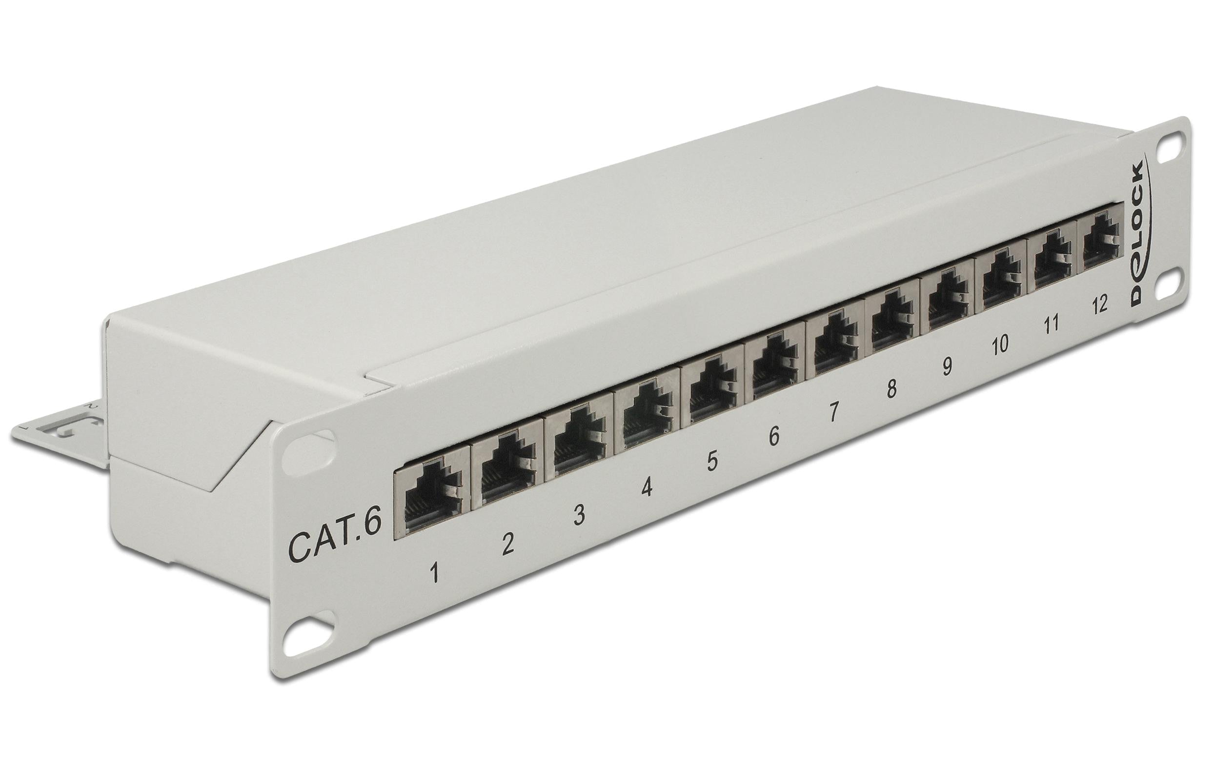 12-Port 10 Patchpanel Cat.6