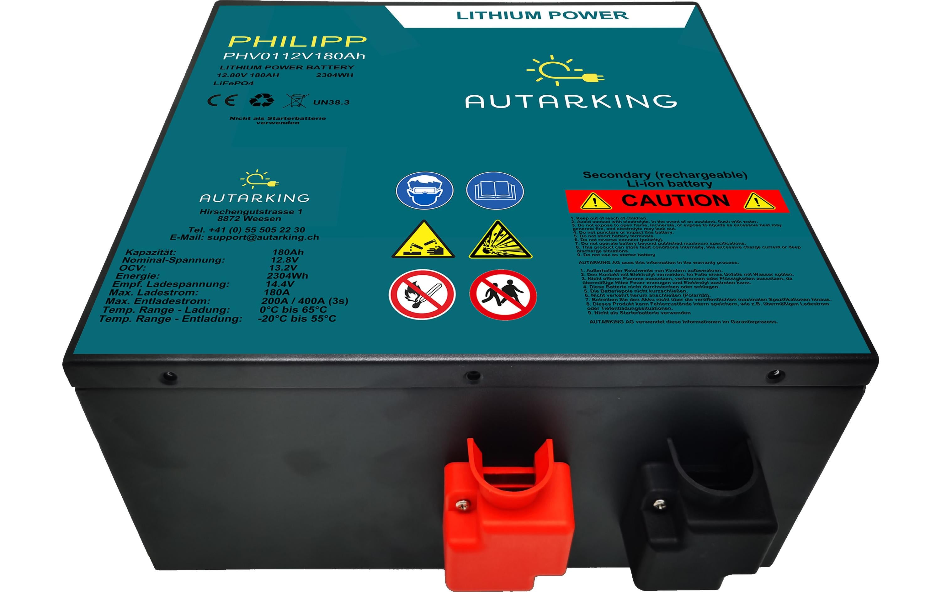 Autarking Philipp Li Batterie 12.8V 180Ah