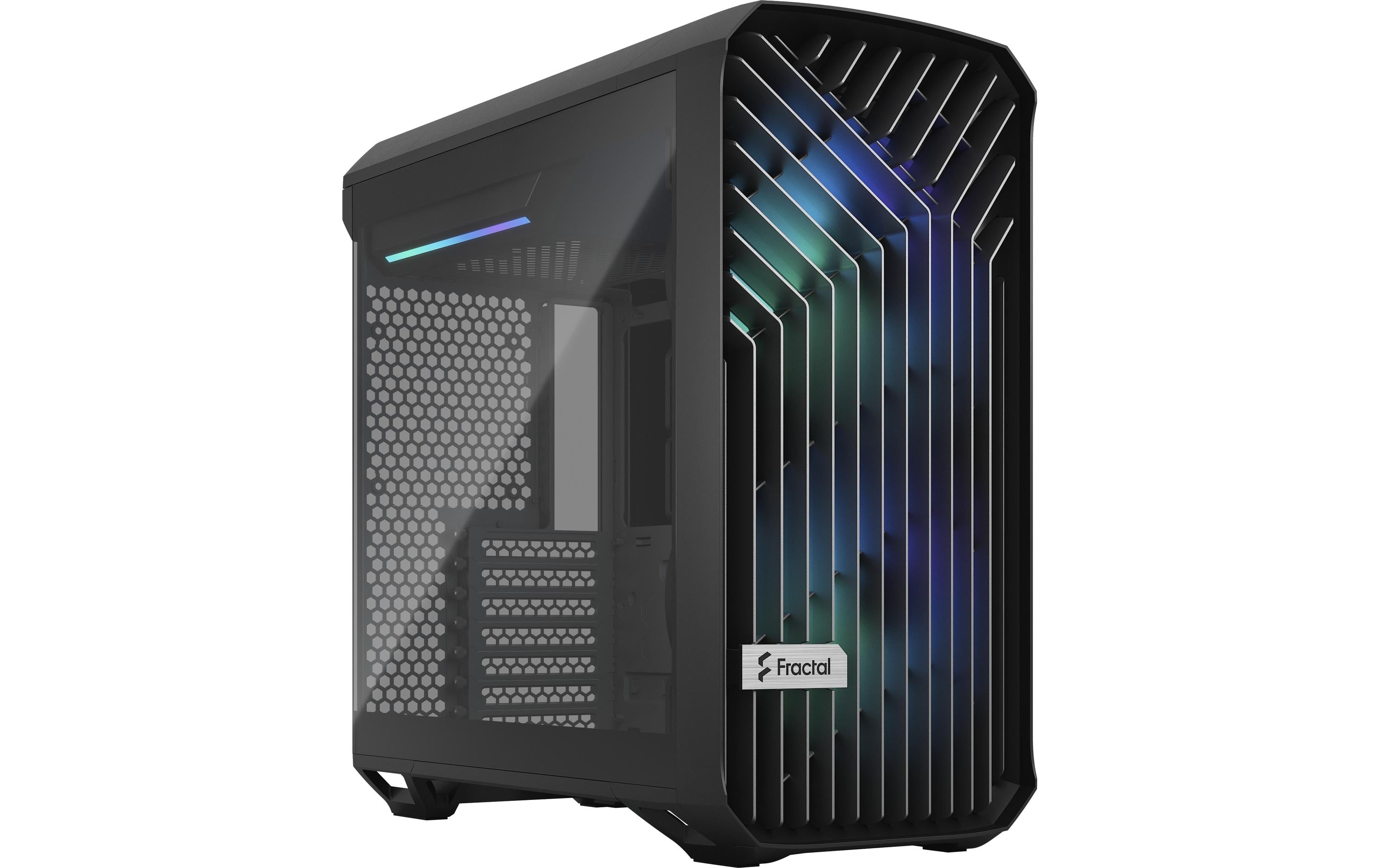 Fractal Torrent Compact Schwarz RGB TG Ligh