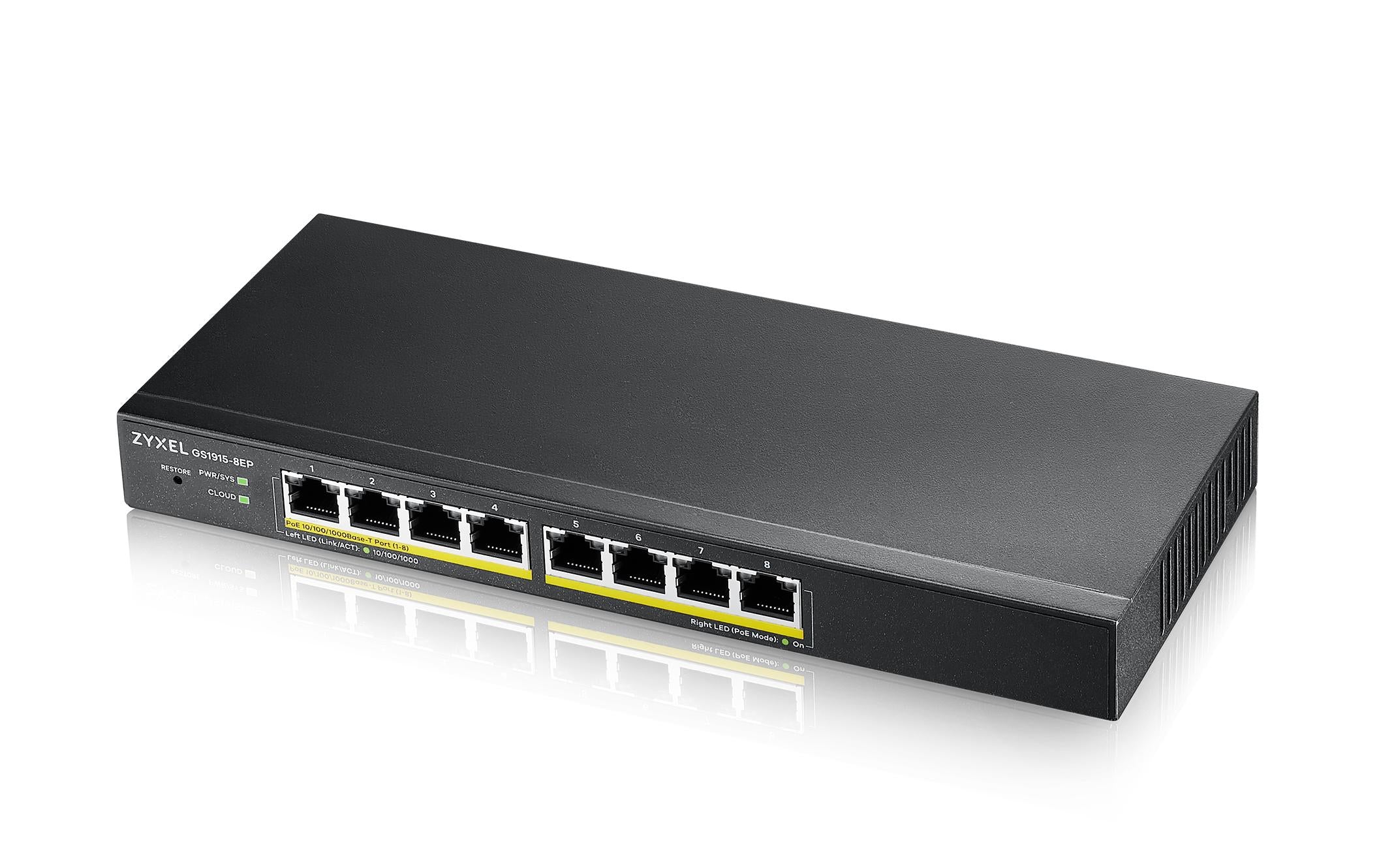 ZyXEL GS1915-8EP , 8Port -PoE+Switch