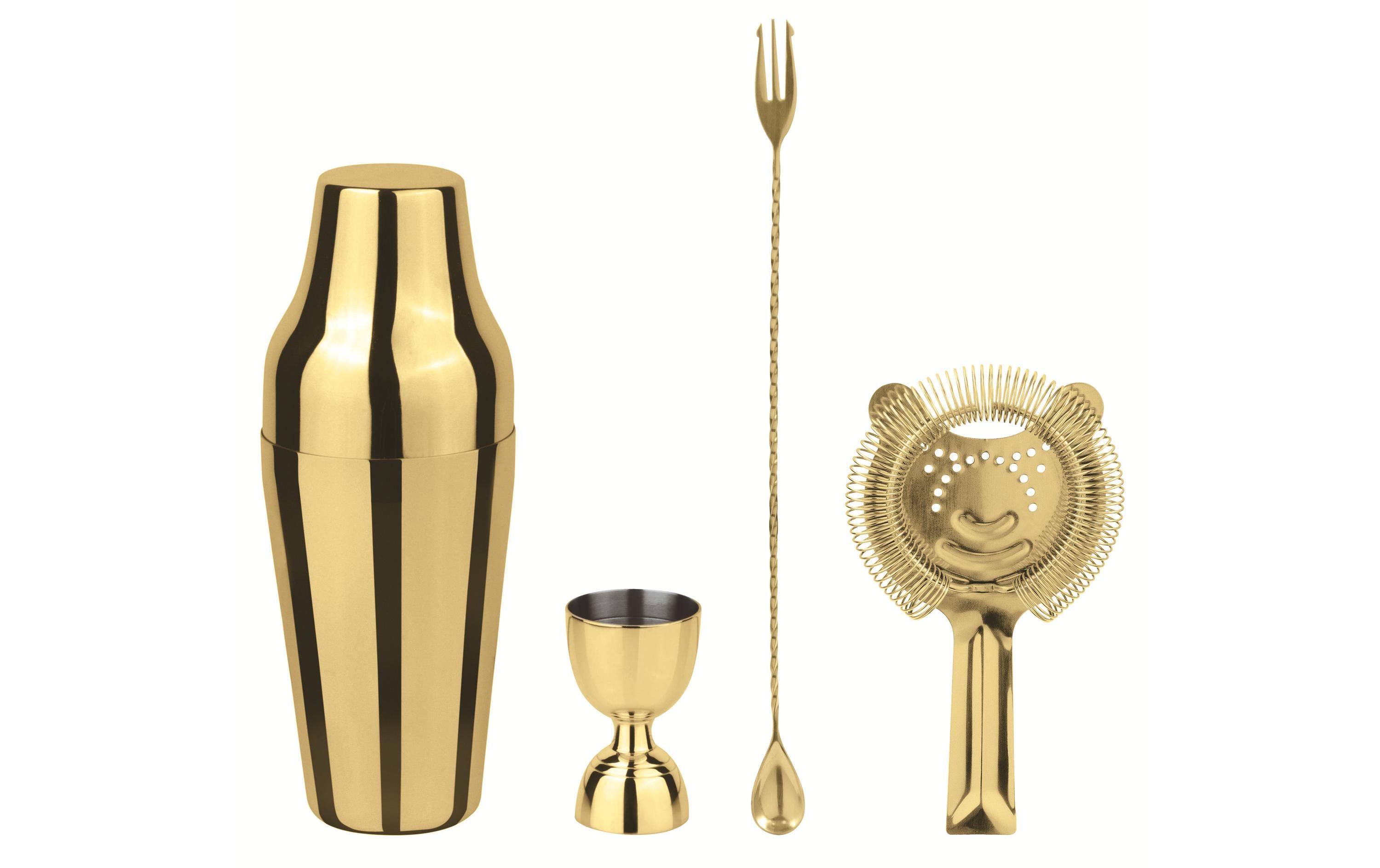 Paderno Bar Set Parisian 4tlg. gold