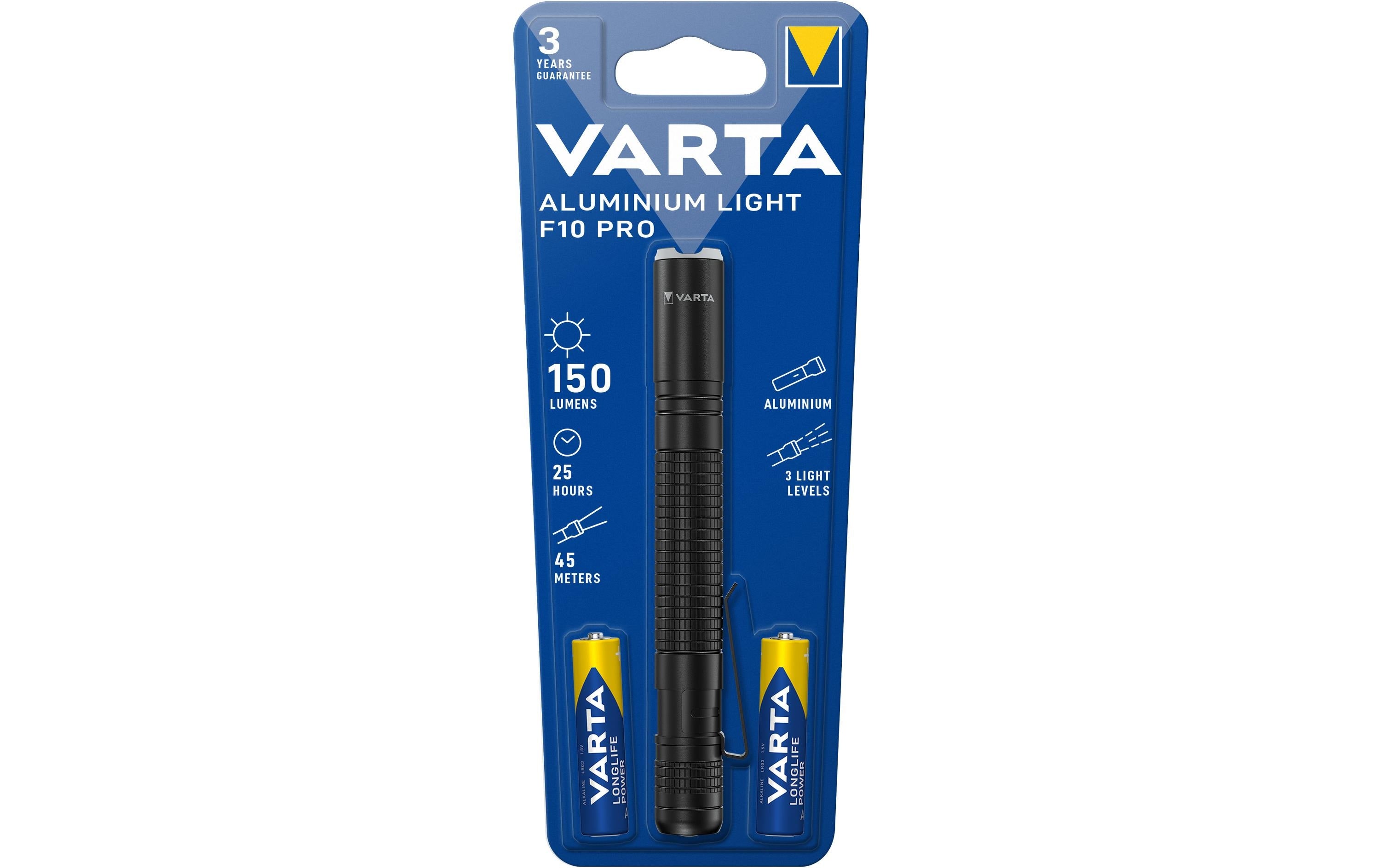 VARTA Aluminium Light F10 Pro 2AA