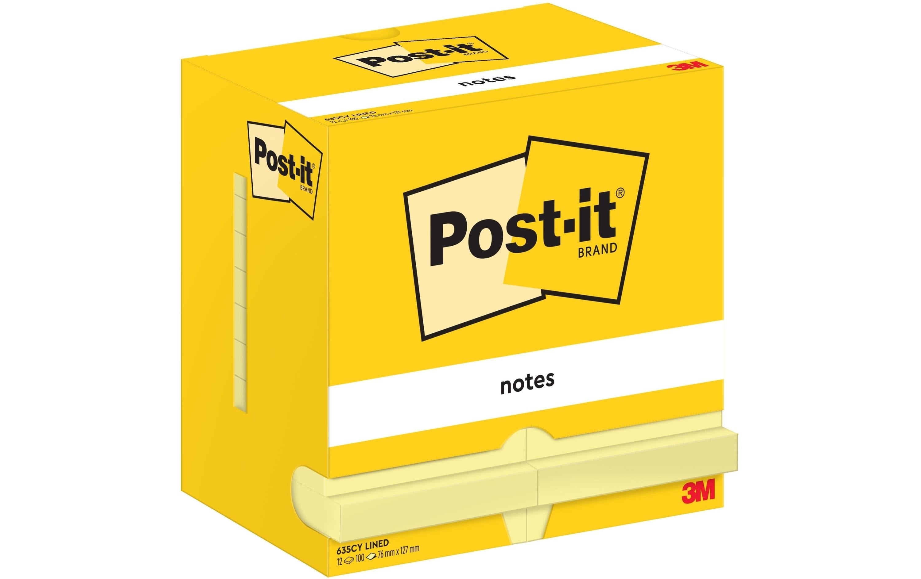 3M Post-it Haftnotiz gelb liniert