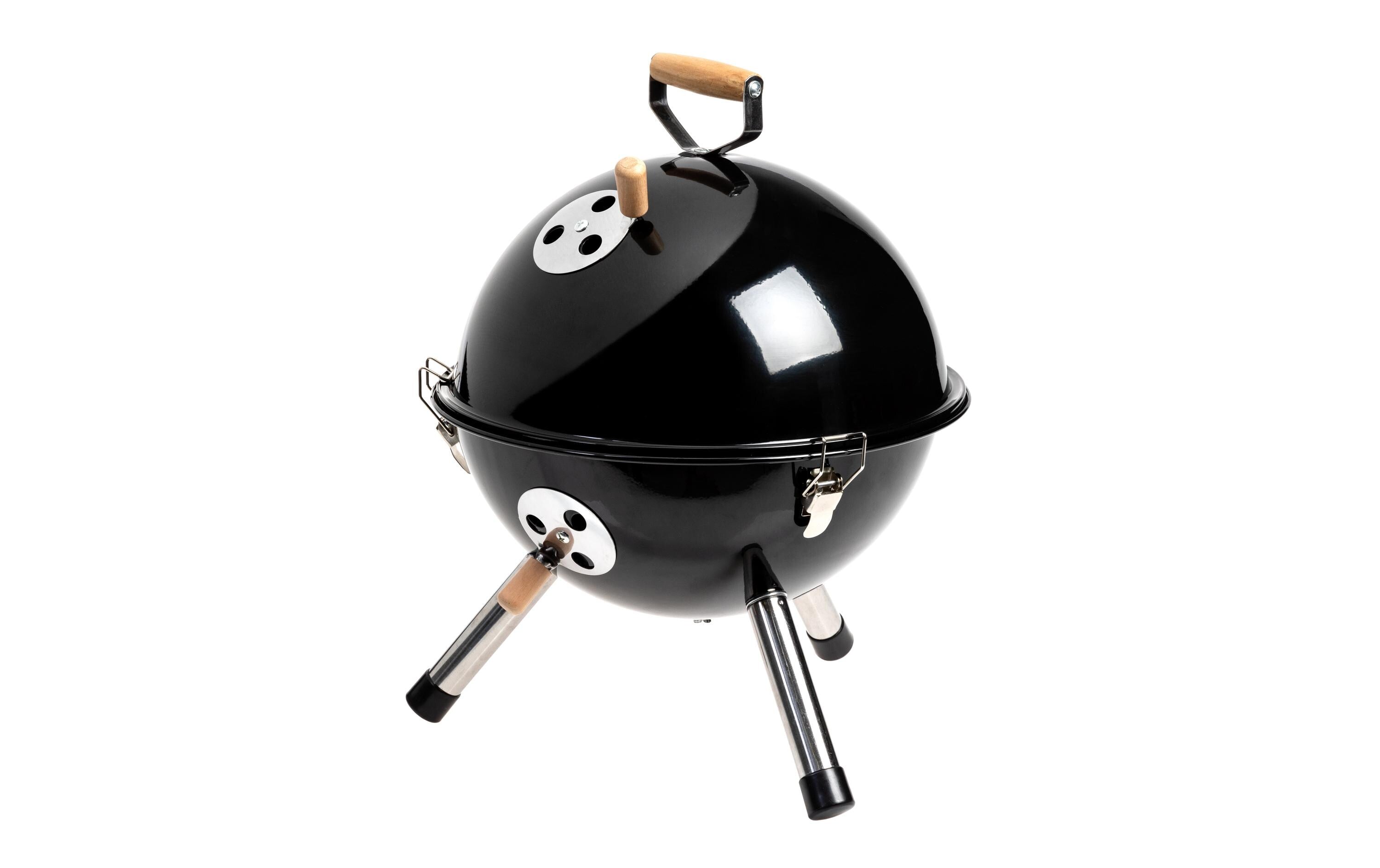 KRAFTER Mini-Holzkohlegrill schwarz