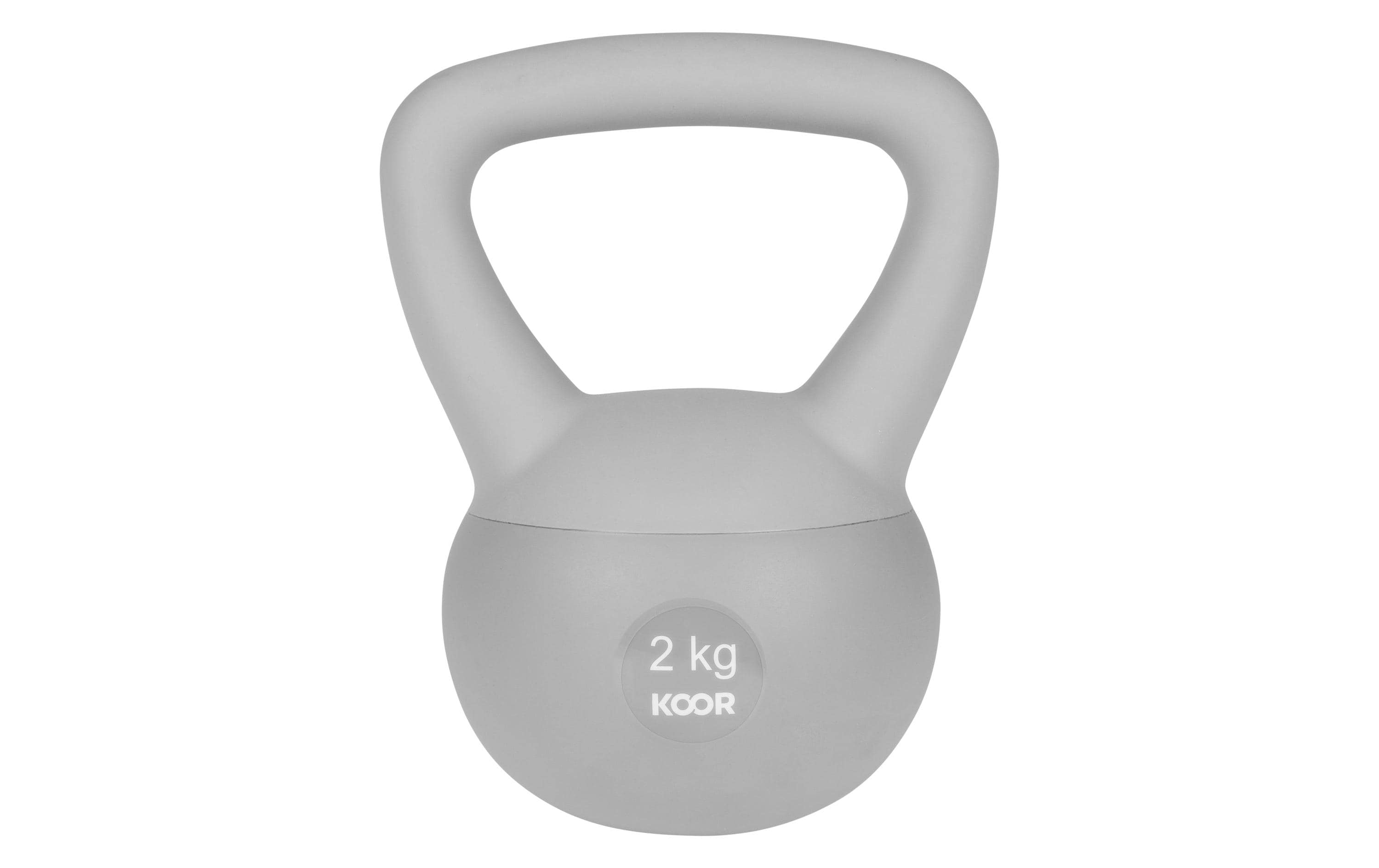 KOOR Kettlebell weich 2 kg, grau