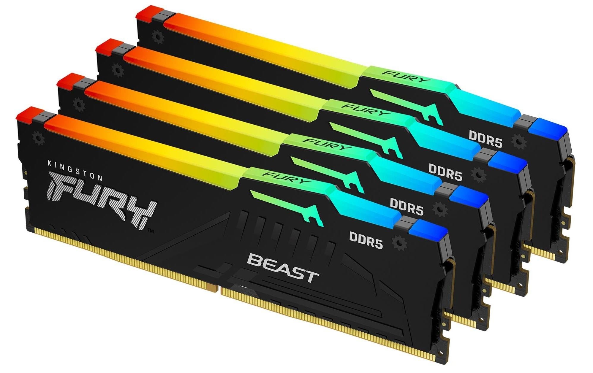 FURY Beast RGB DDR5 64GB 4-Kit 5200MT/s