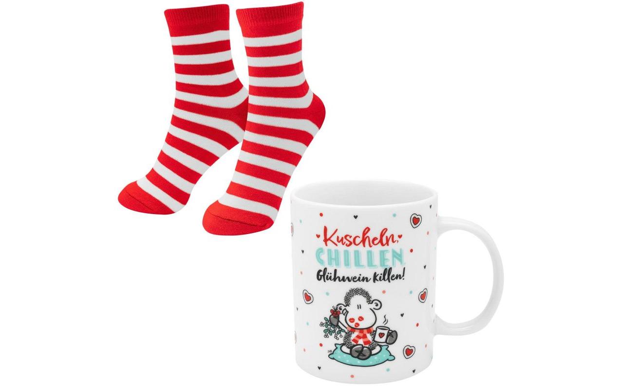 Sheepworld Tasse-Socken-Set Chill