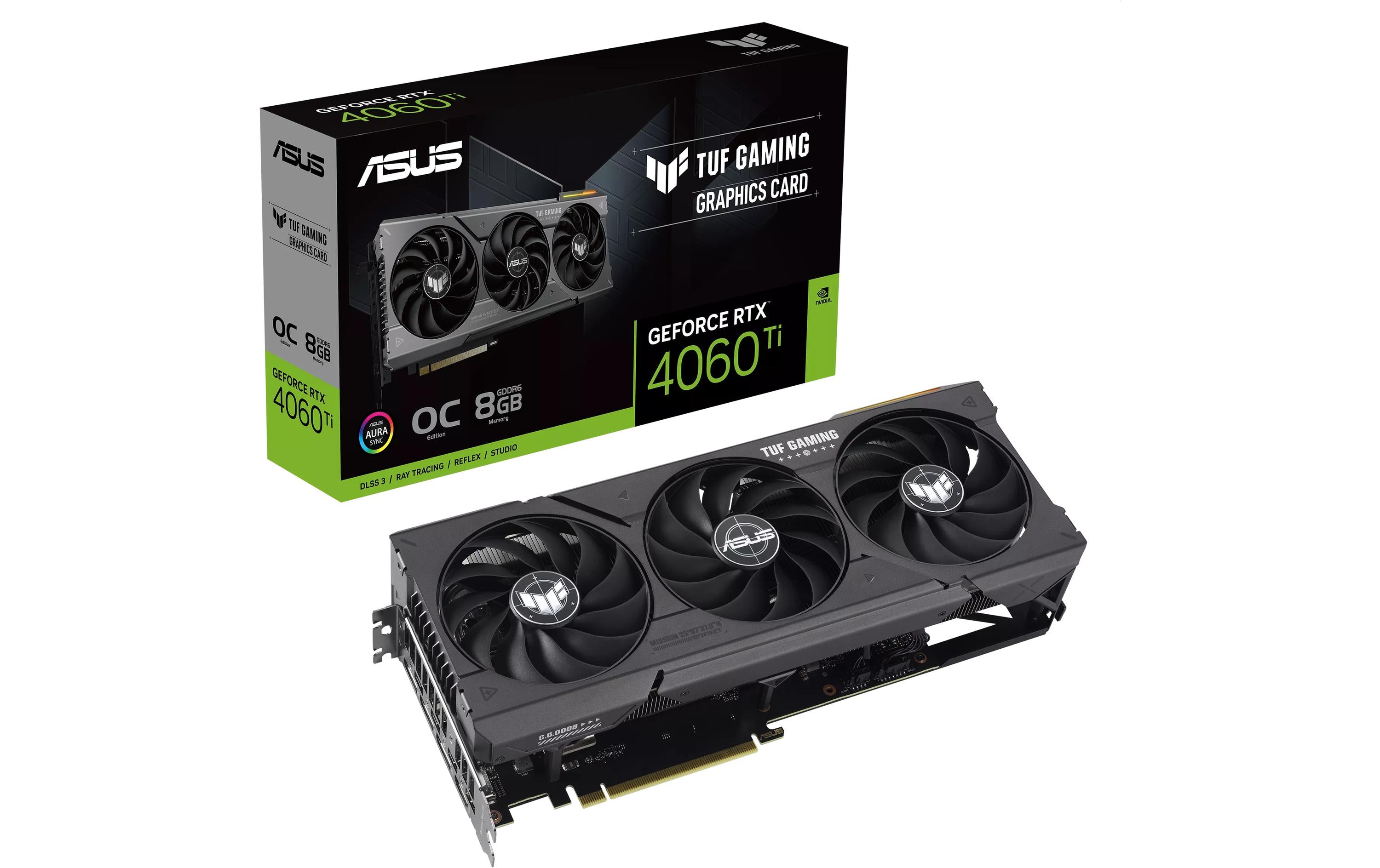 ASUS TUF RTX4060TI O8G GAMING, GDDR6X