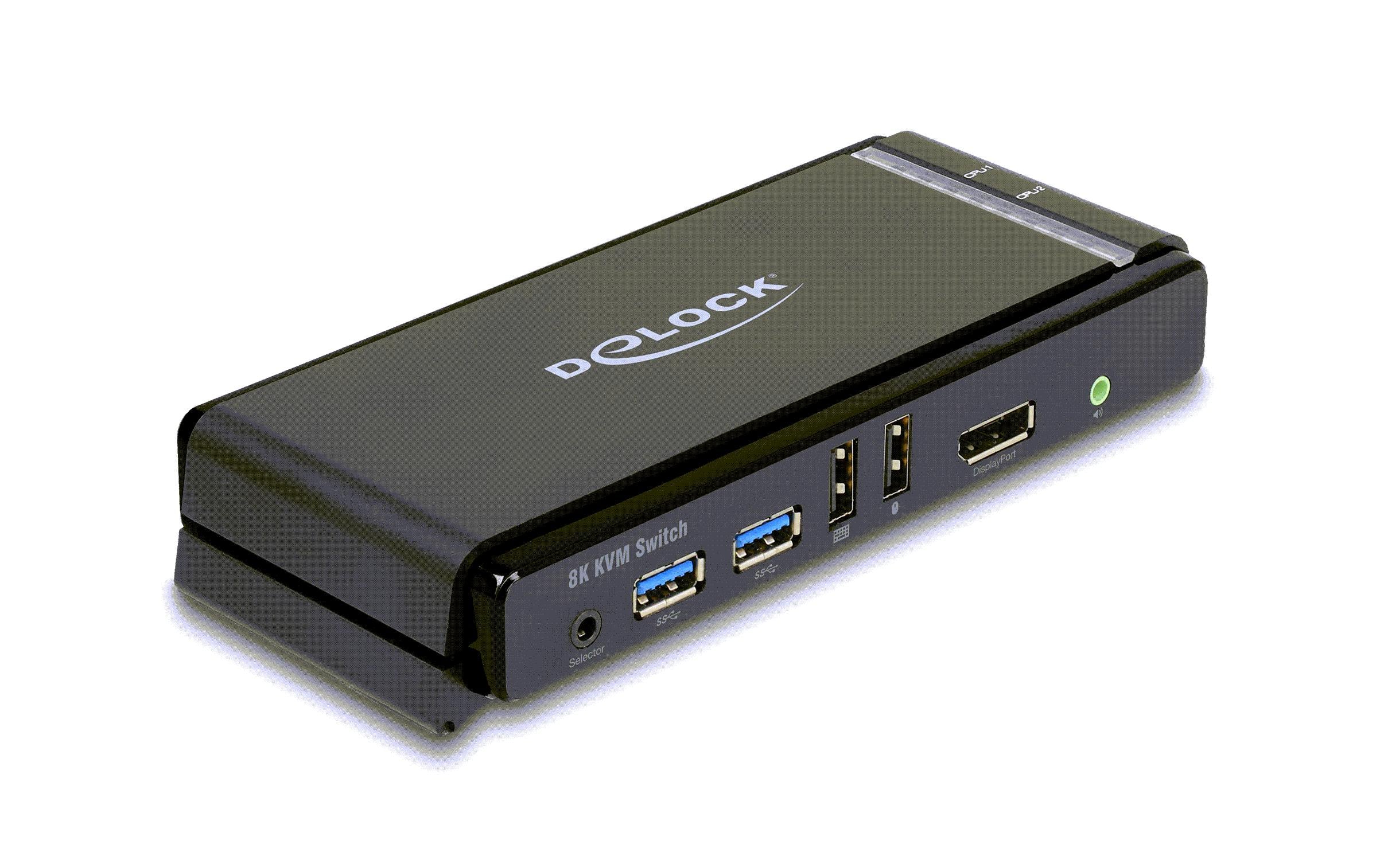 Delock 2 Port Displayport 1.4 KVM-Switch