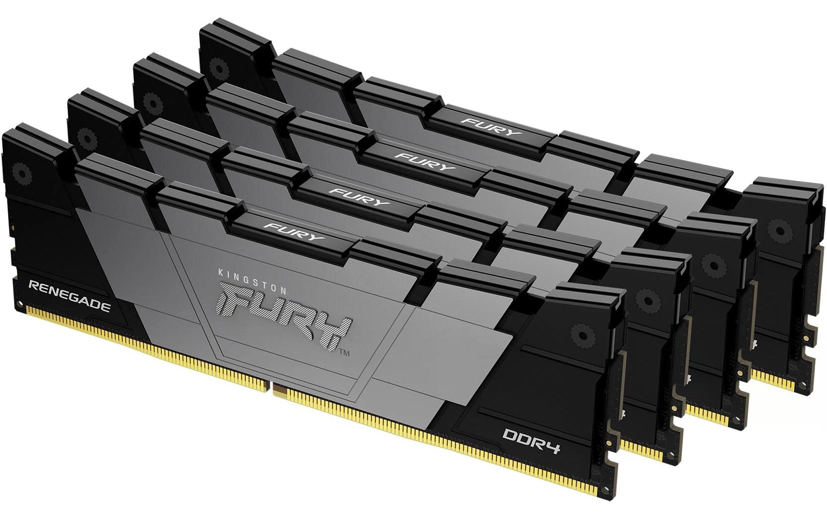 FURY Renegade DDR4 64GB 4-Kit 3600MTs Black