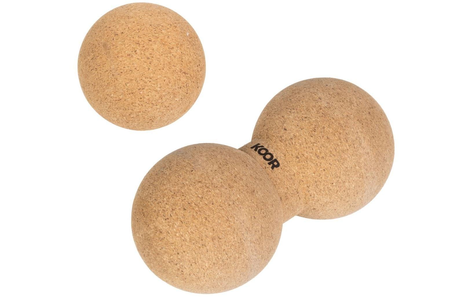 KOOR Yoga Set Massageball & Peaunut kork