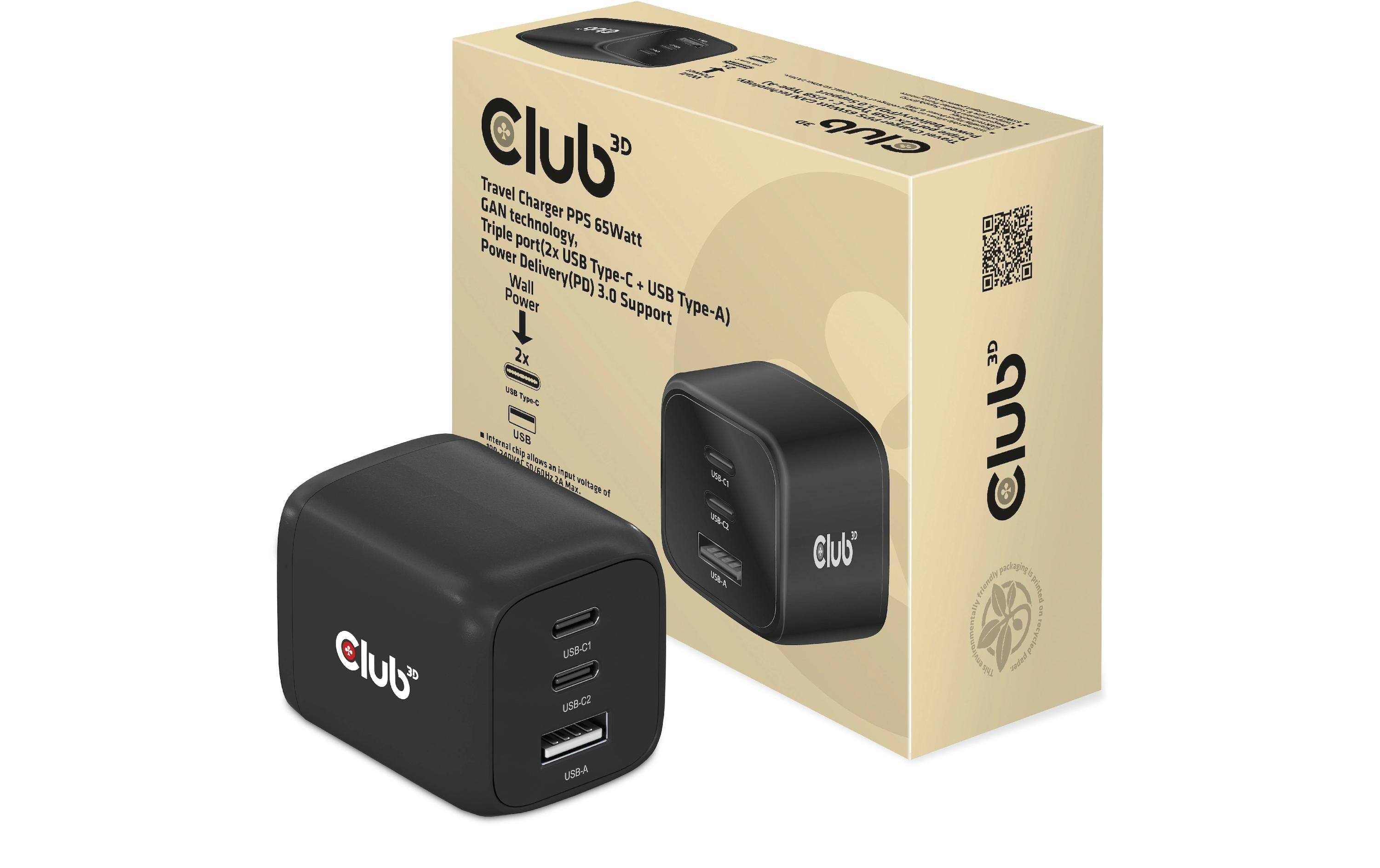 Club 3D, Reiseladegerät PPS 65Watt GAN