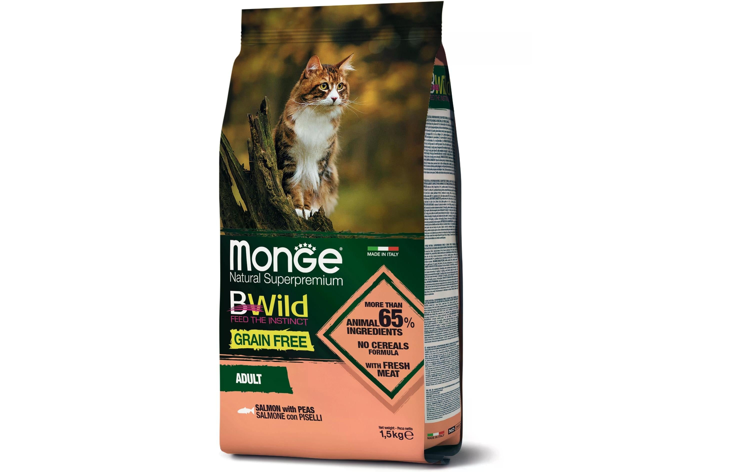 Monge Cat BWild GF Adult Salmon 1.5kg