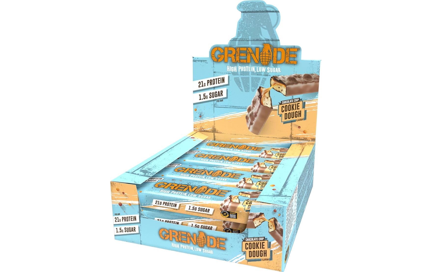 GRENADE BAR, Chocolate Chip Cookie Dough