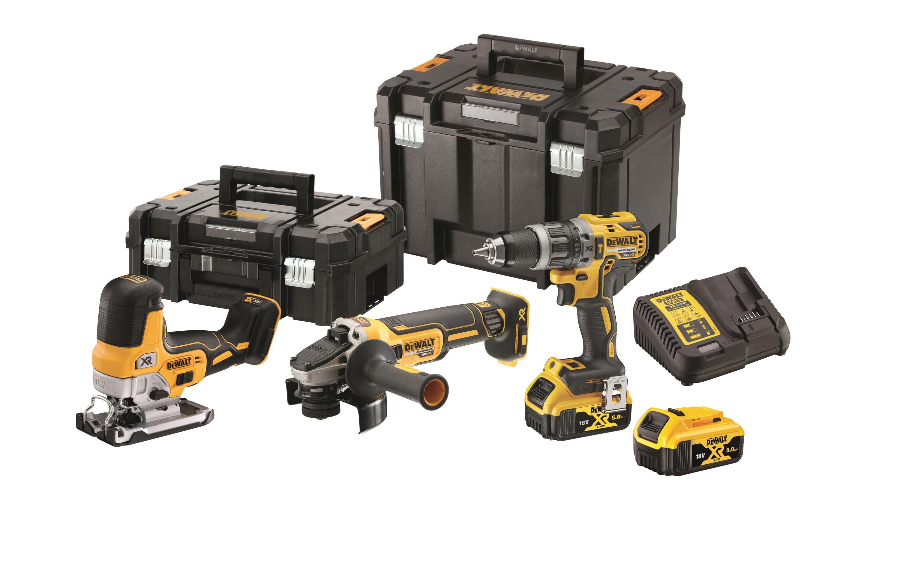 DeWalt 3er Maschinen-Set 18V  in TSTAK