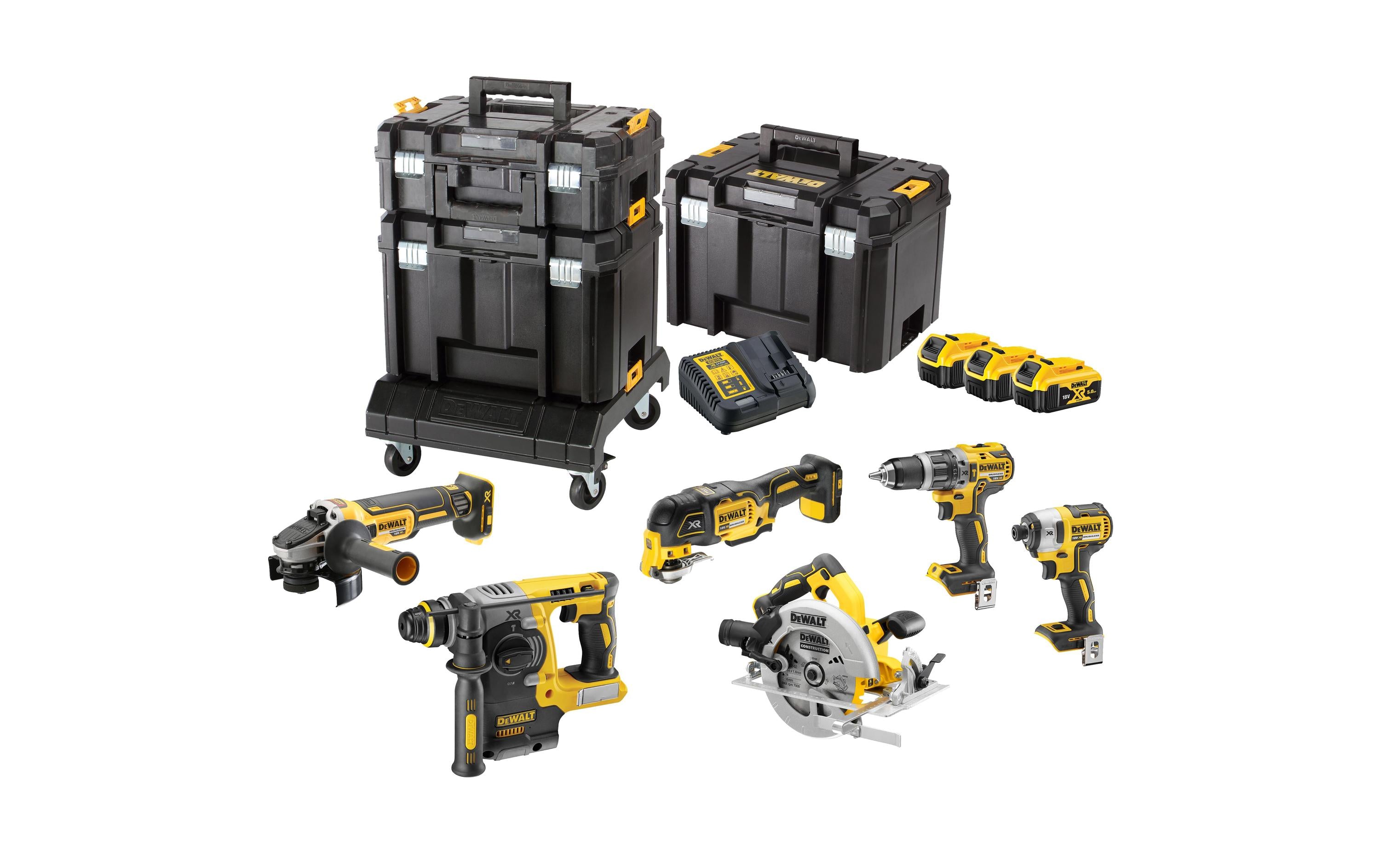 DeWalt 6er Maschinen-Set 18V in TSTAK