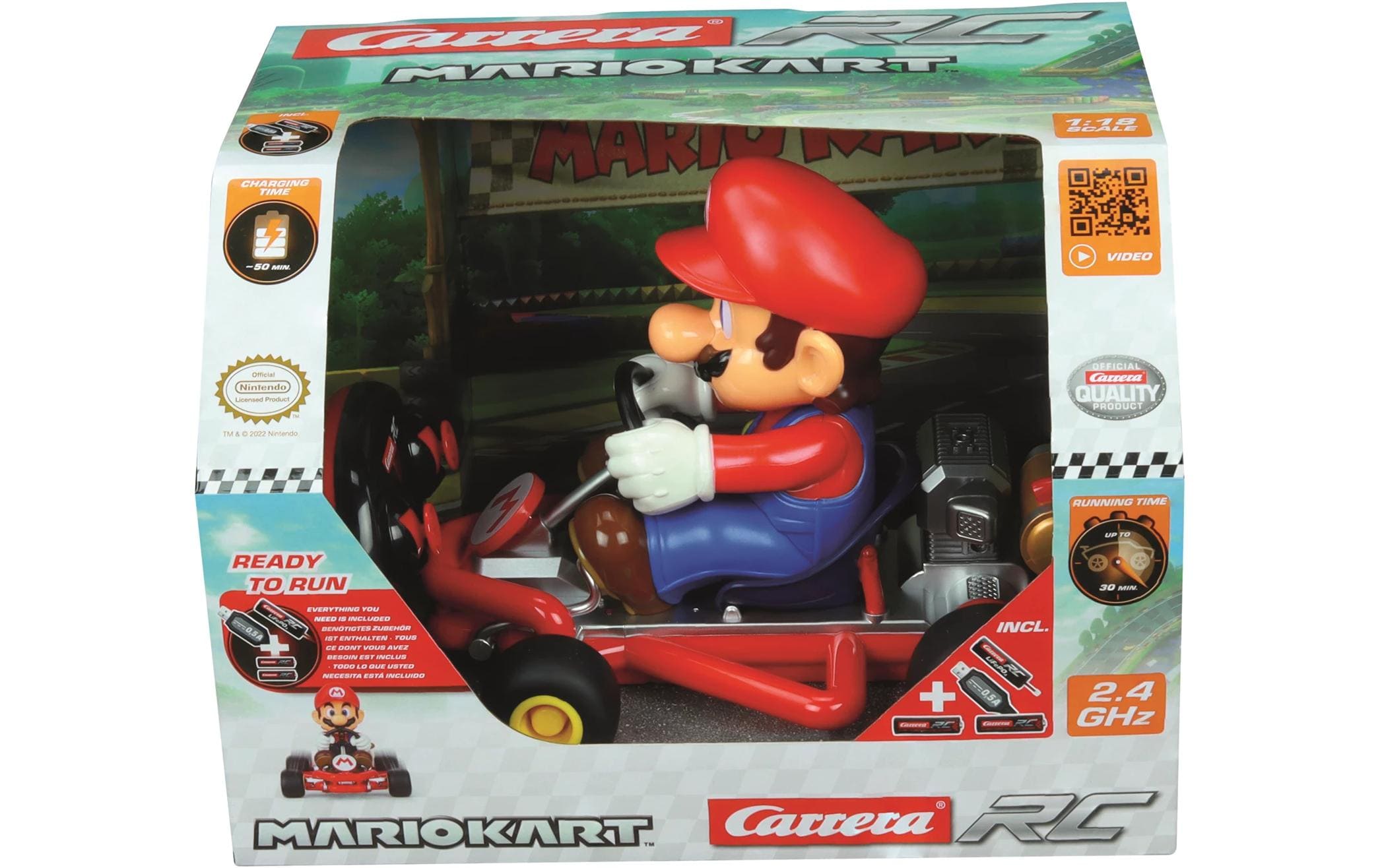 1:18 R/C Mario Kart Pipe Mario 2.4 GHz