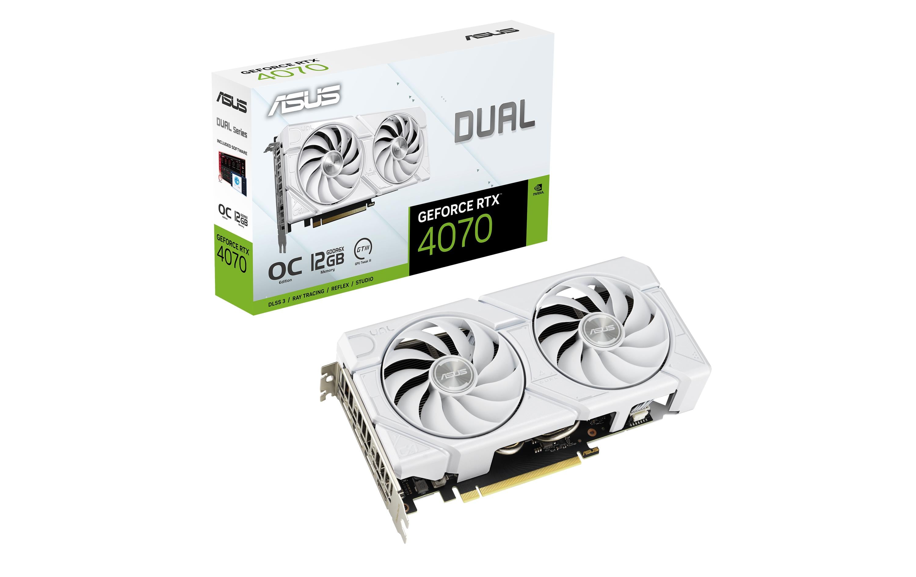 ASUS DUAL RTX4070 EVO O12G WHITE