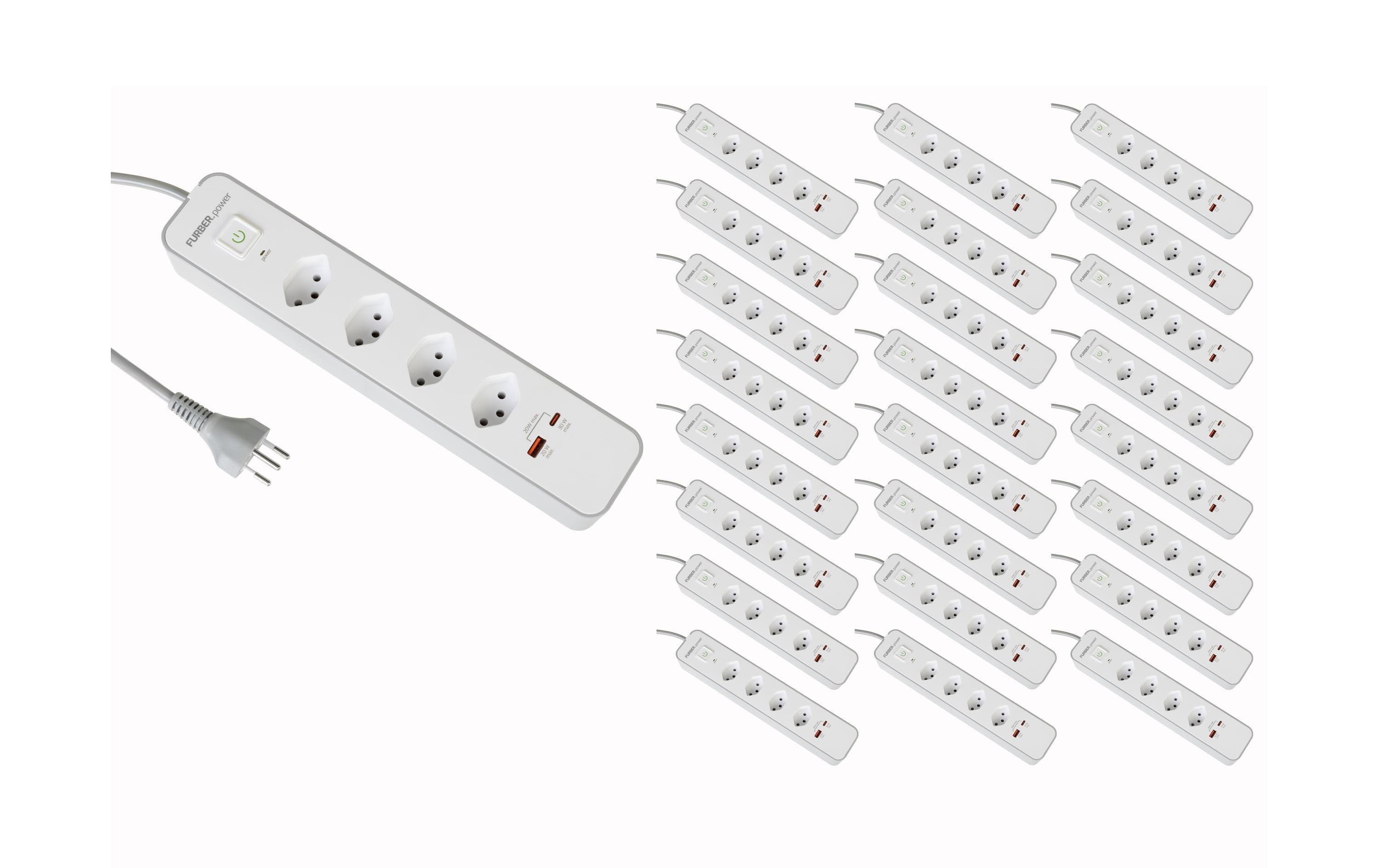 F.power Steckdosenleiste USB 4xT13 KIT25