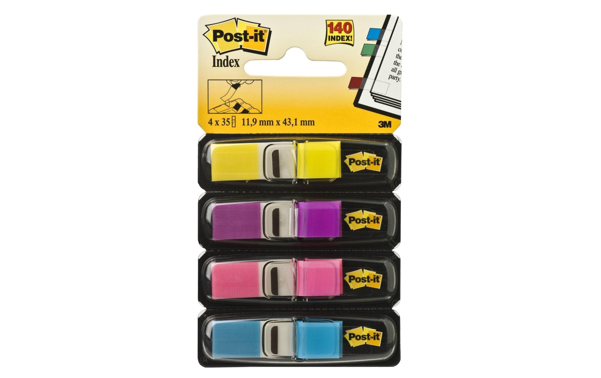 3M Post - it Index schmal, 4x35 Tabs - eShoppen GmbH