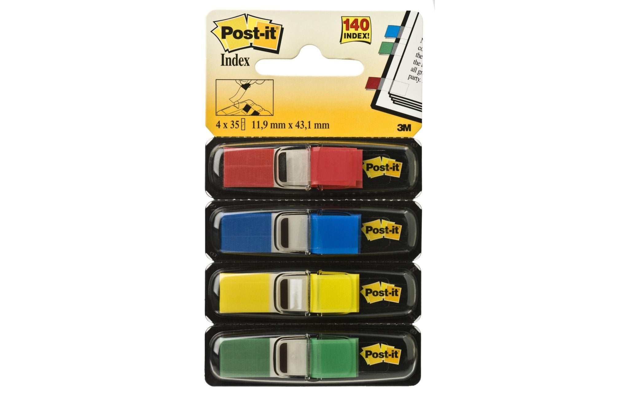 3M Post - it Index schmal, 4x35 Tabs - eShoppen GmbH