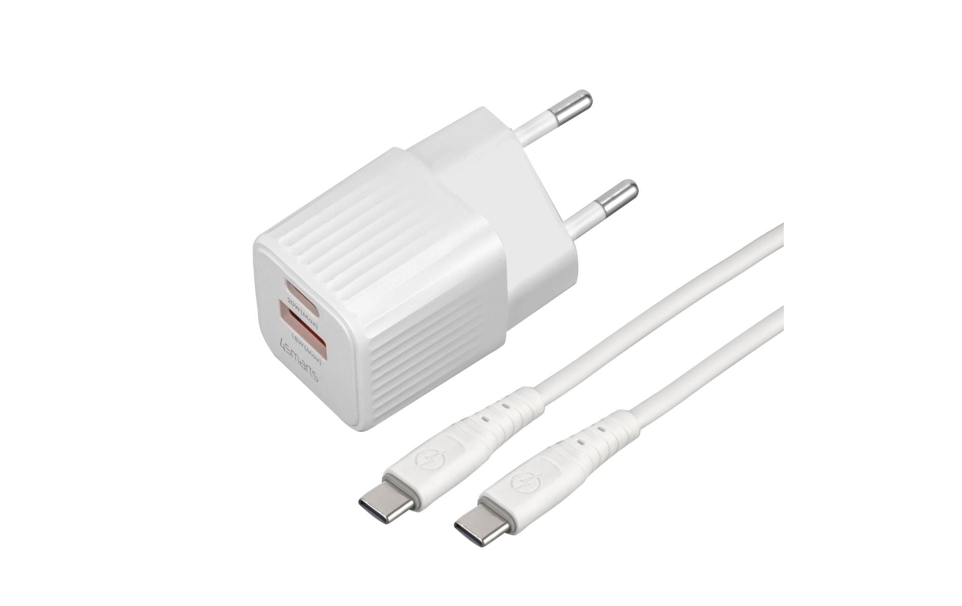 4smarts VoltPlug Duos Mini PD + USB - C Kabel - eShoppen GmbH