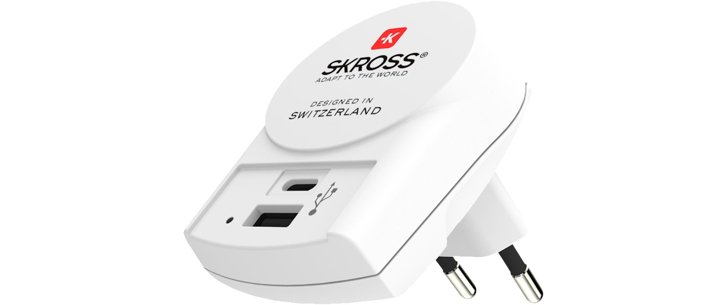 SKROSS Euro USB Charger 2 Port front