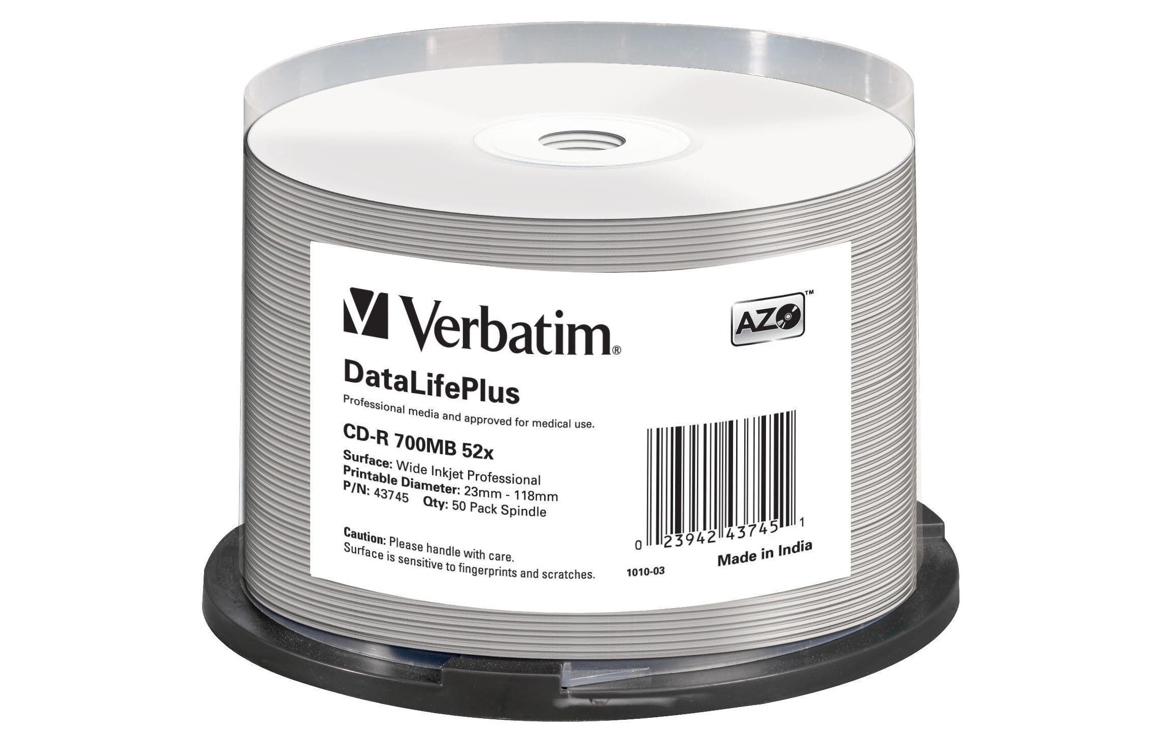 Verbatim CD-R 52x 80Min/700MB 50-Spindel