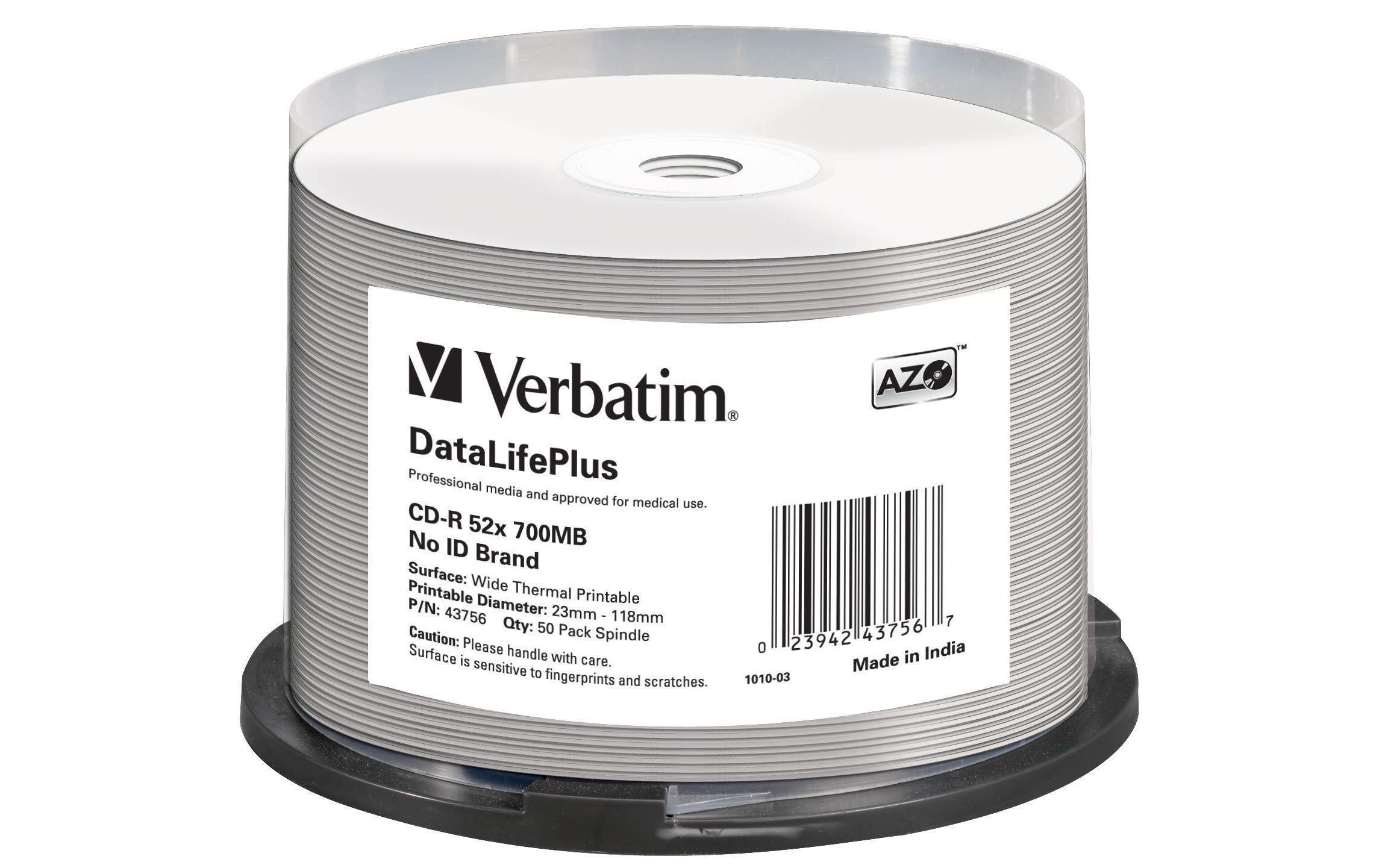 Verbatim CD-R 52x 80Min/700MB 50-Spindel