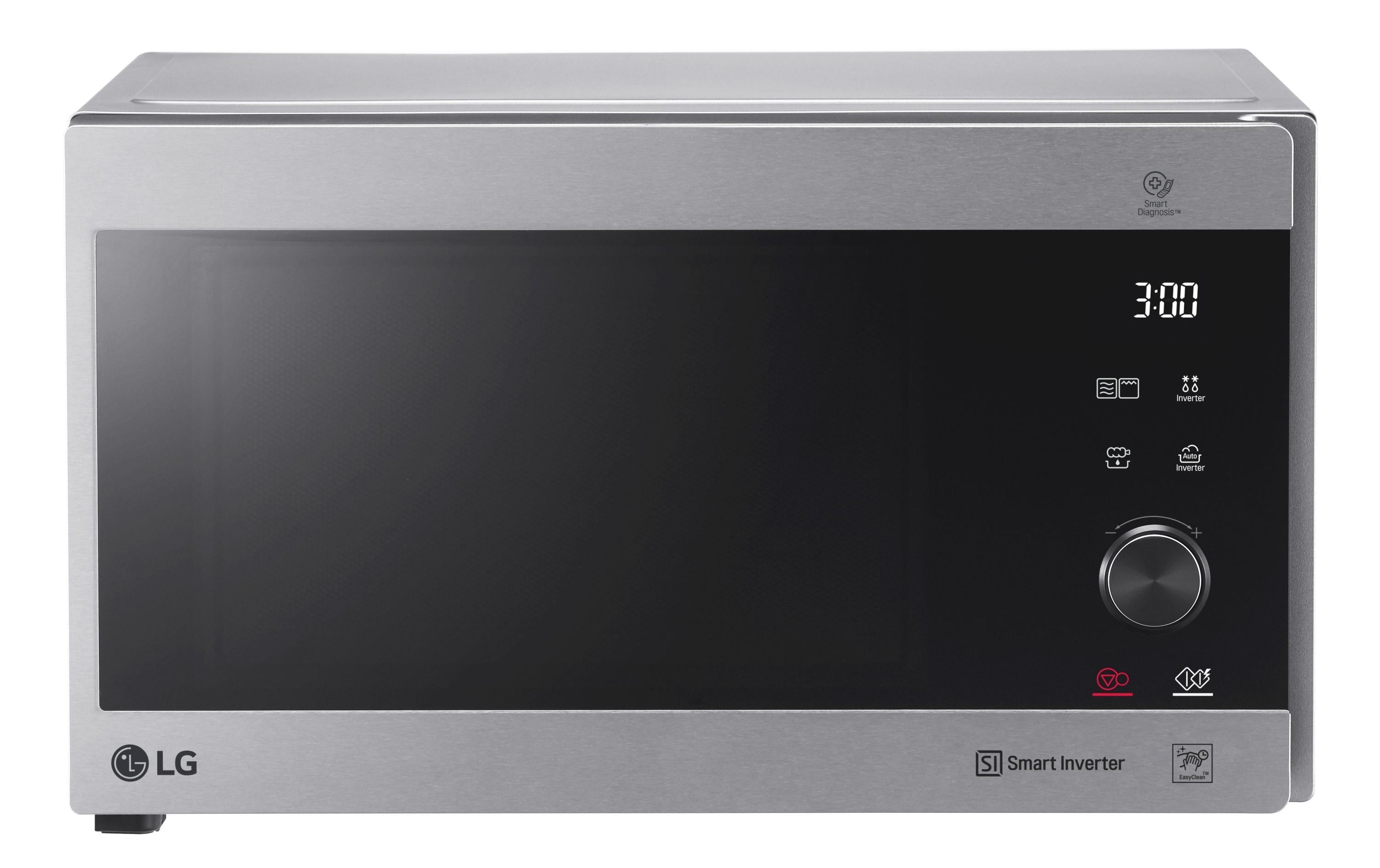 LG Mikrowelle mit Grill, Edelstahl, 1000 W