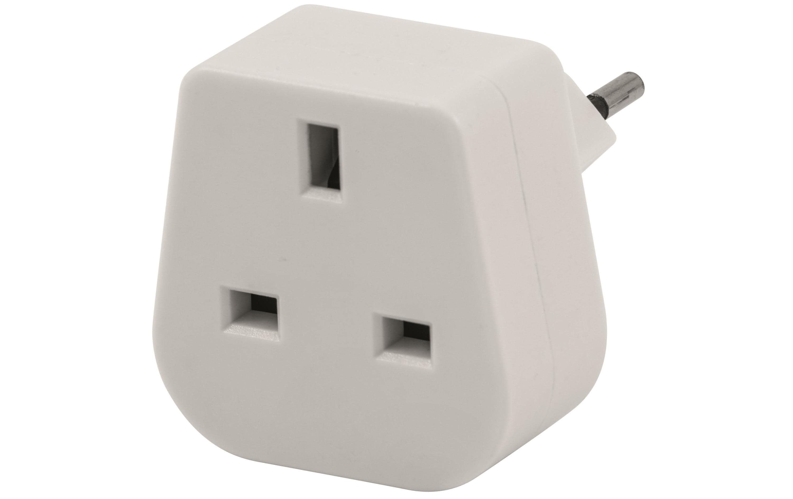 Reiseadapter 3 Pol CH-GB mit Sicherung