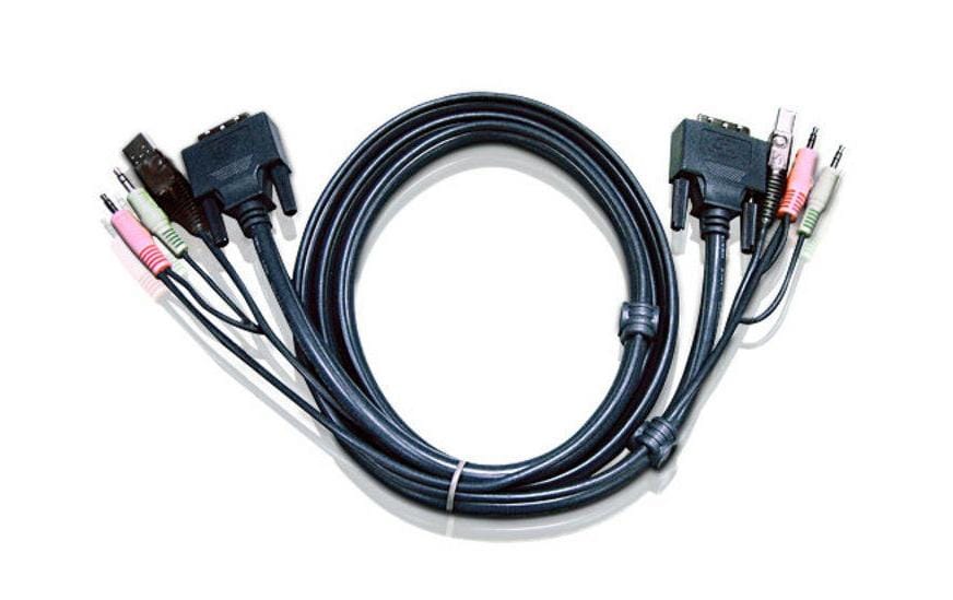 Aten 2L-7D02U: USB-DVI-KVM-Kabel 1.8M