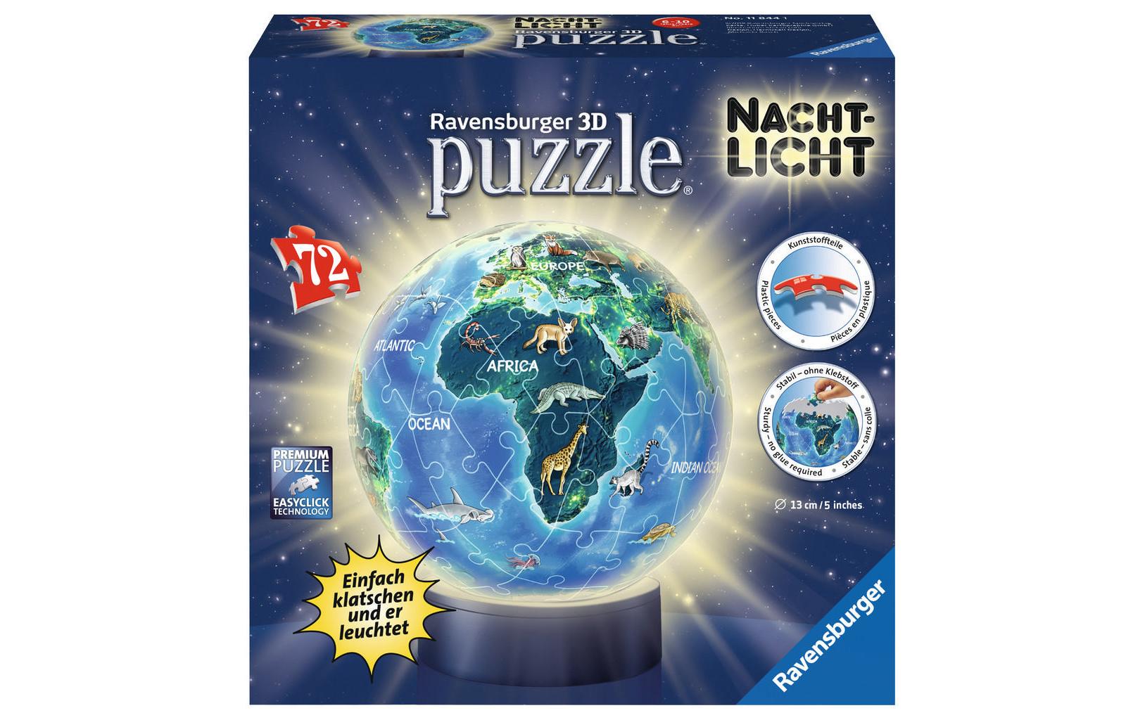 Puzzle Erde Nachtdesign Nachtlicht