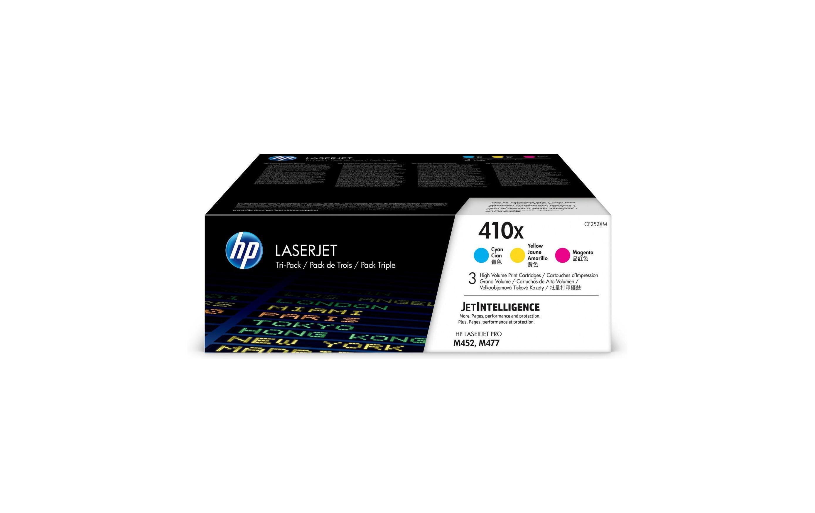 HP Toner 410X - CMY 3er-Pack (CF252XM)