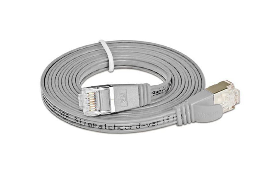 Wirewin Slim Patchkabel: STP, 0.10m, grau