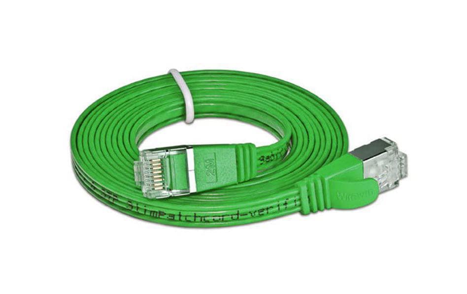 Wirewin Slim Patchkabel: STP, 0.10m, grün