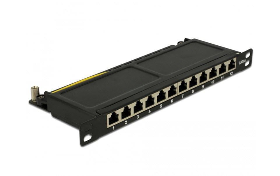 12-Port 10Patchpanel Cat.6A, geschirmt