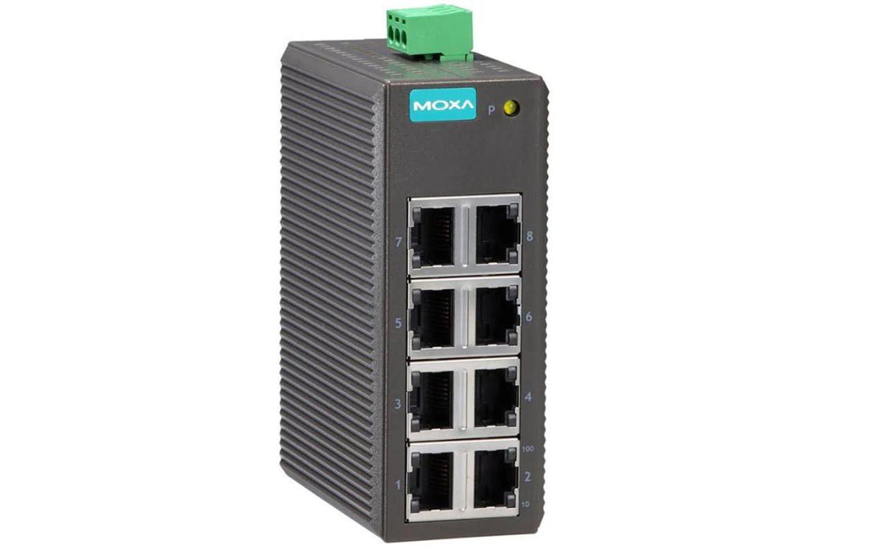 Moxa EDS-208: 8 Port Switch 100Mbps