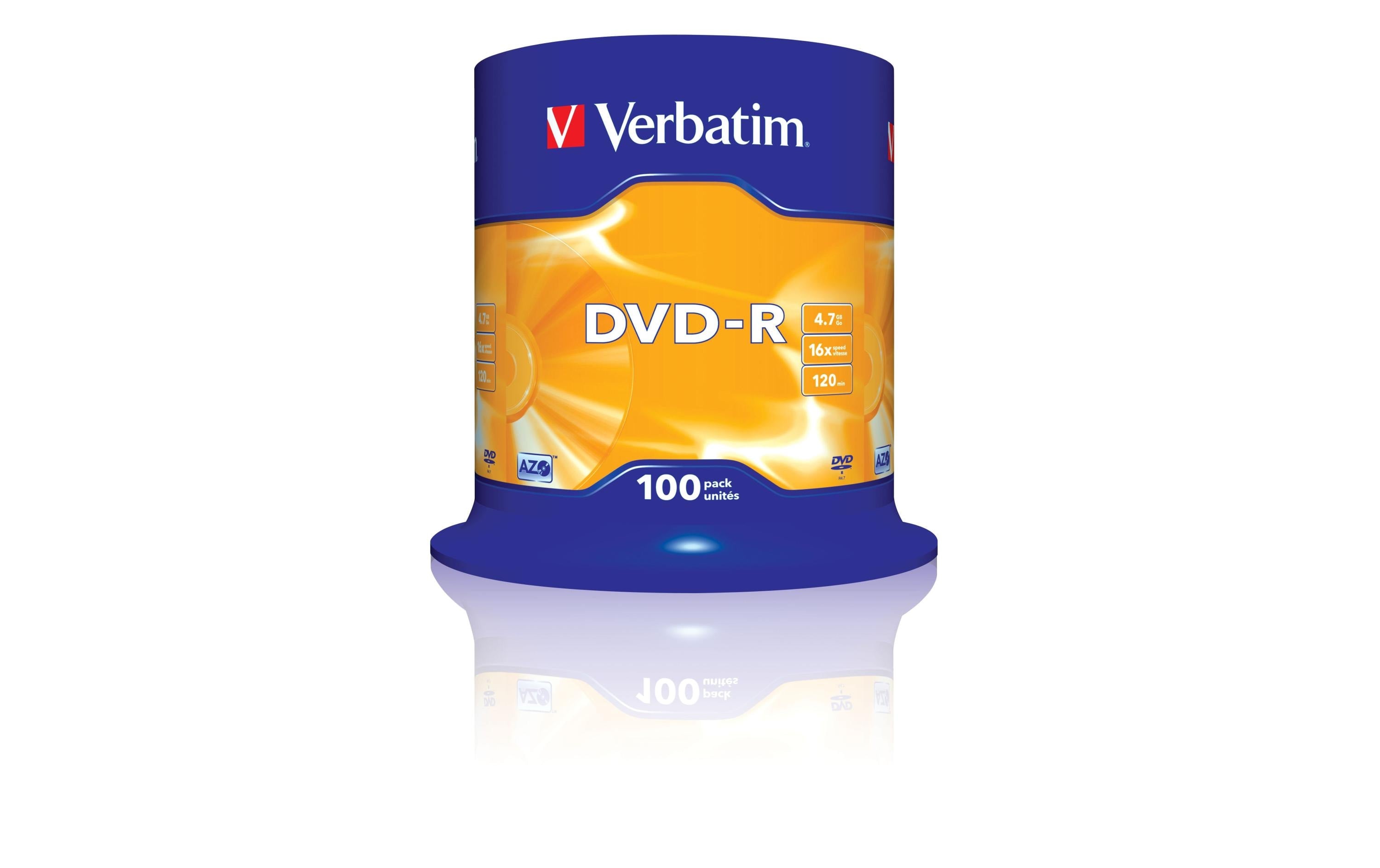 Verbatim DVD-R Medien 4.7GB,16x,100er Spind