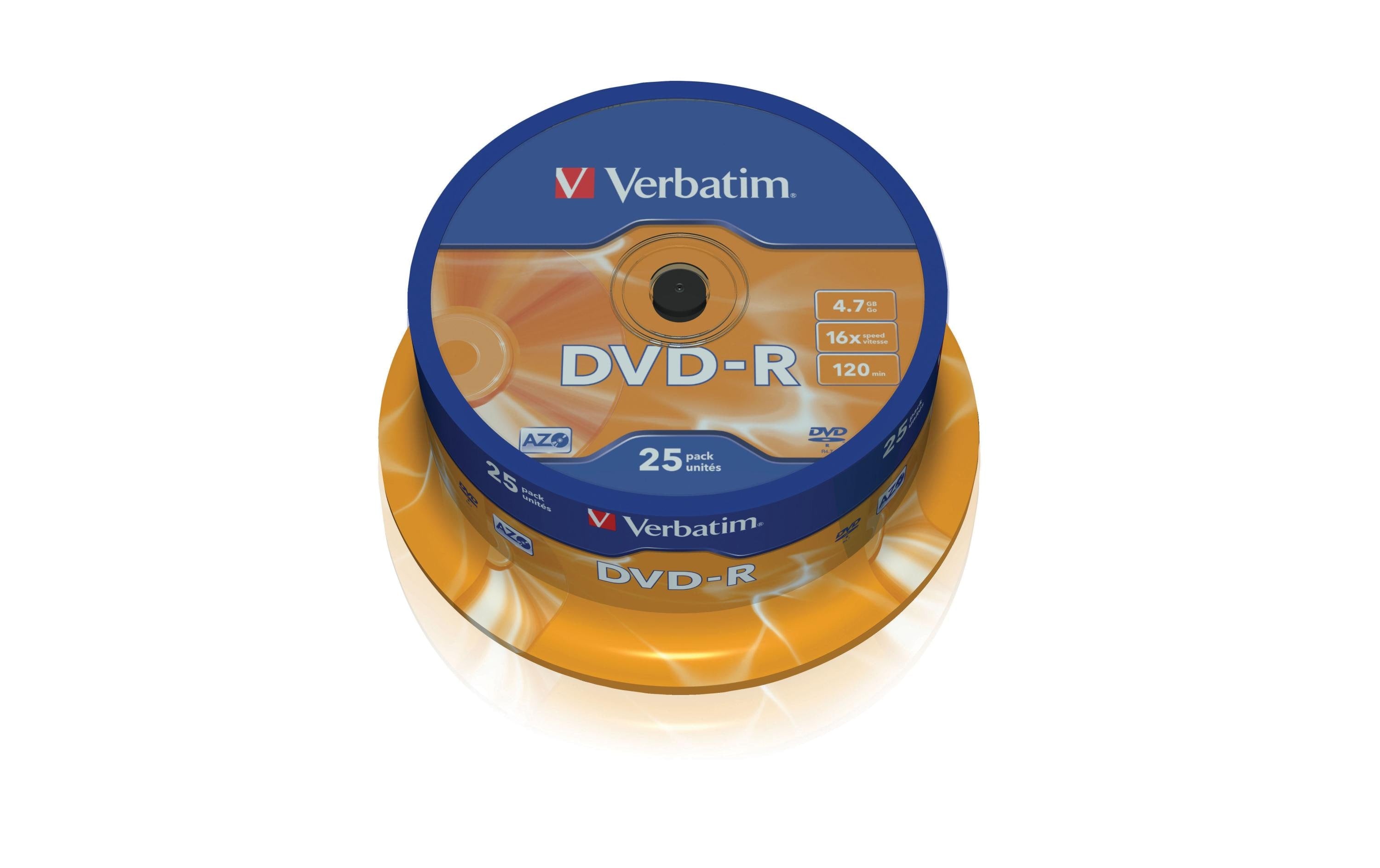 Verbatim DVD-R Medien 4.7GB,16x,25er Spind