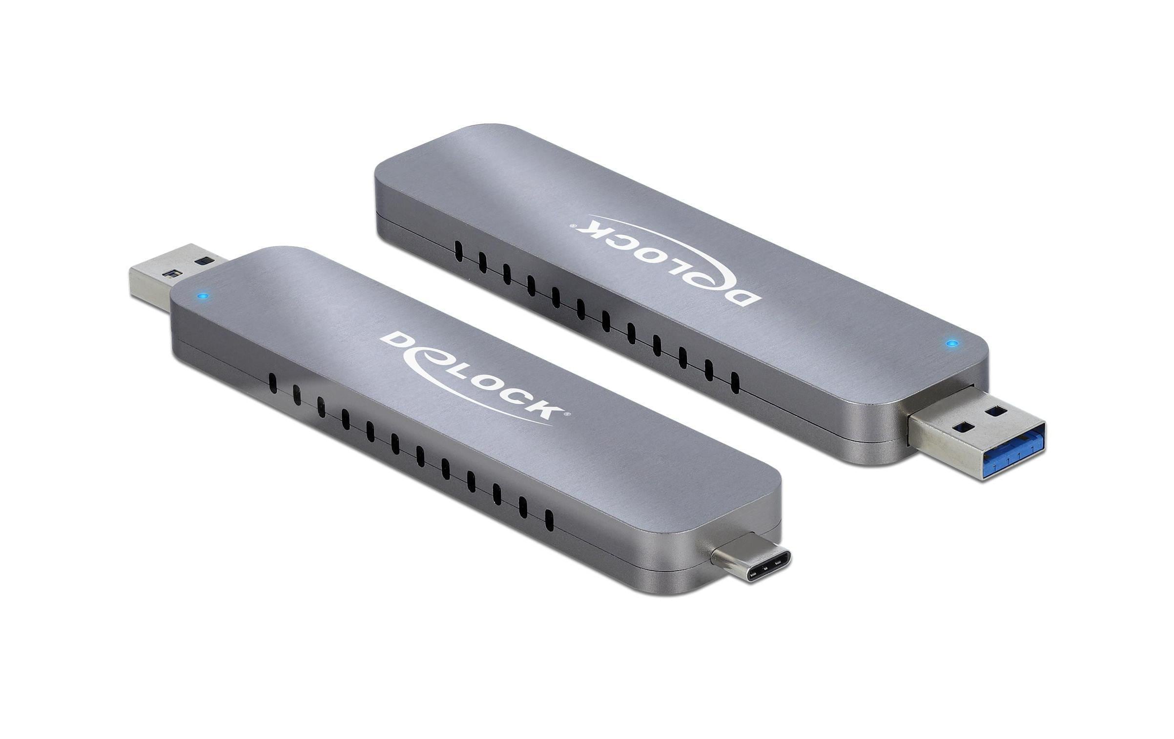 Delock M.2 NVME zu USB Gehäuse Typ-C,A