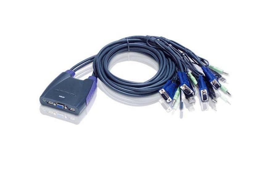 Aten CS64US: USB VGA KVM Switch,4Port,Audio