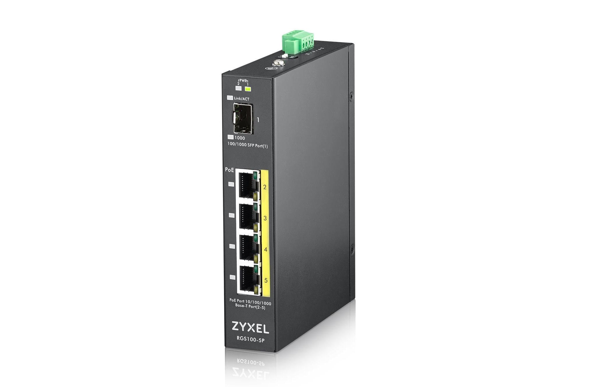 Zyxel RGS100-5P: 5 Port DIN Rail Switch