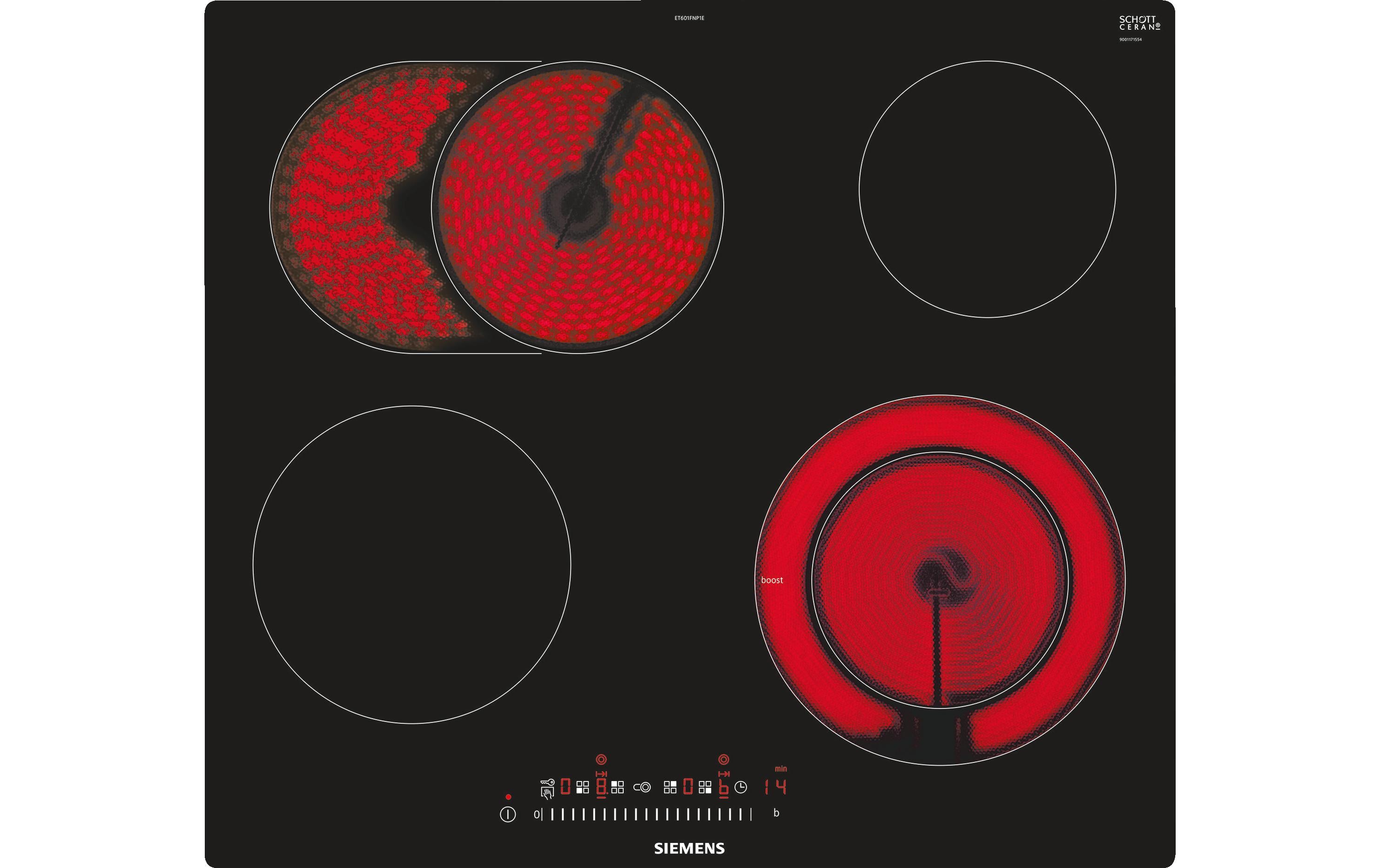 Siemens Glaskeramikkochfeld ET601FNP1C