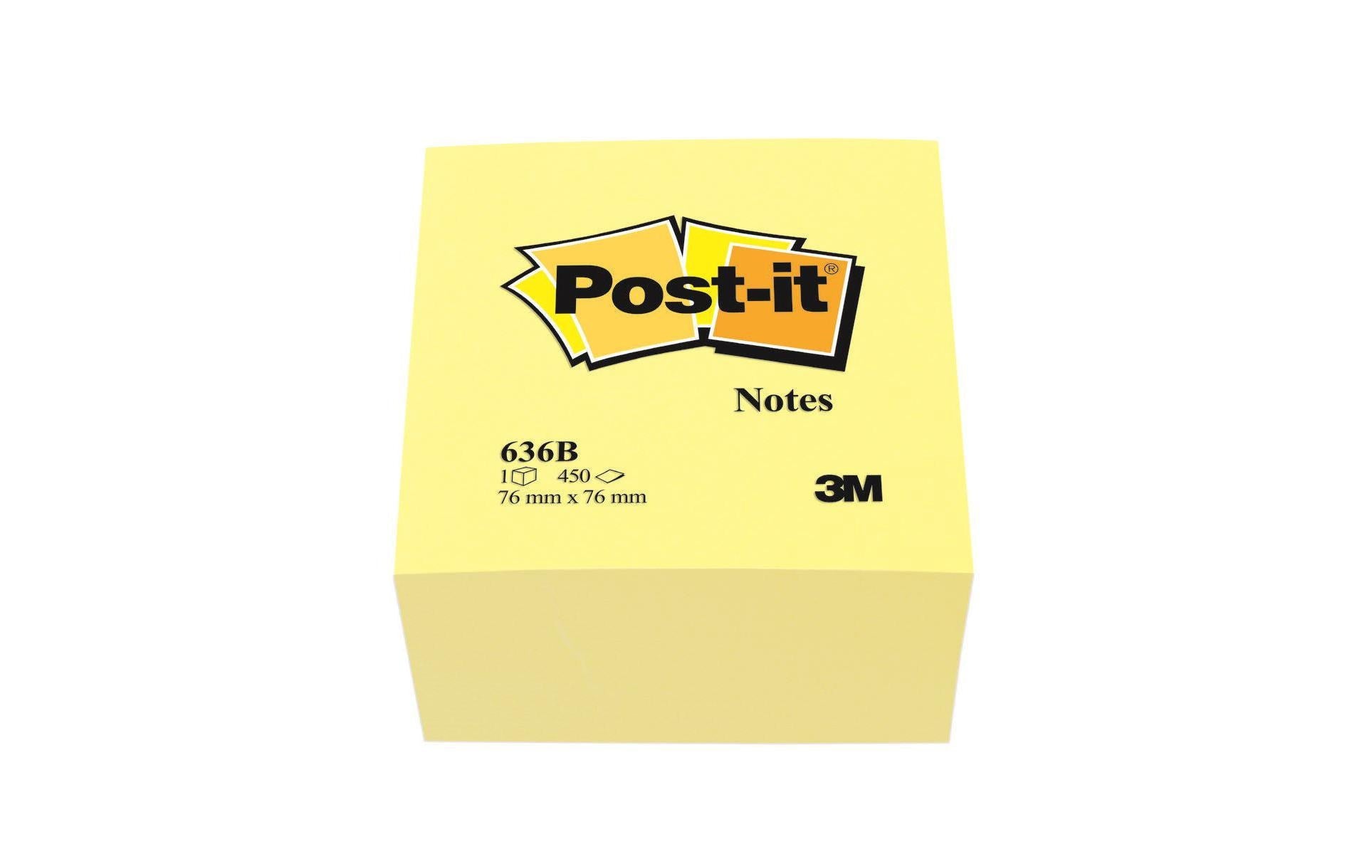 3M Post-it Haftnotizen Würfel, gelb