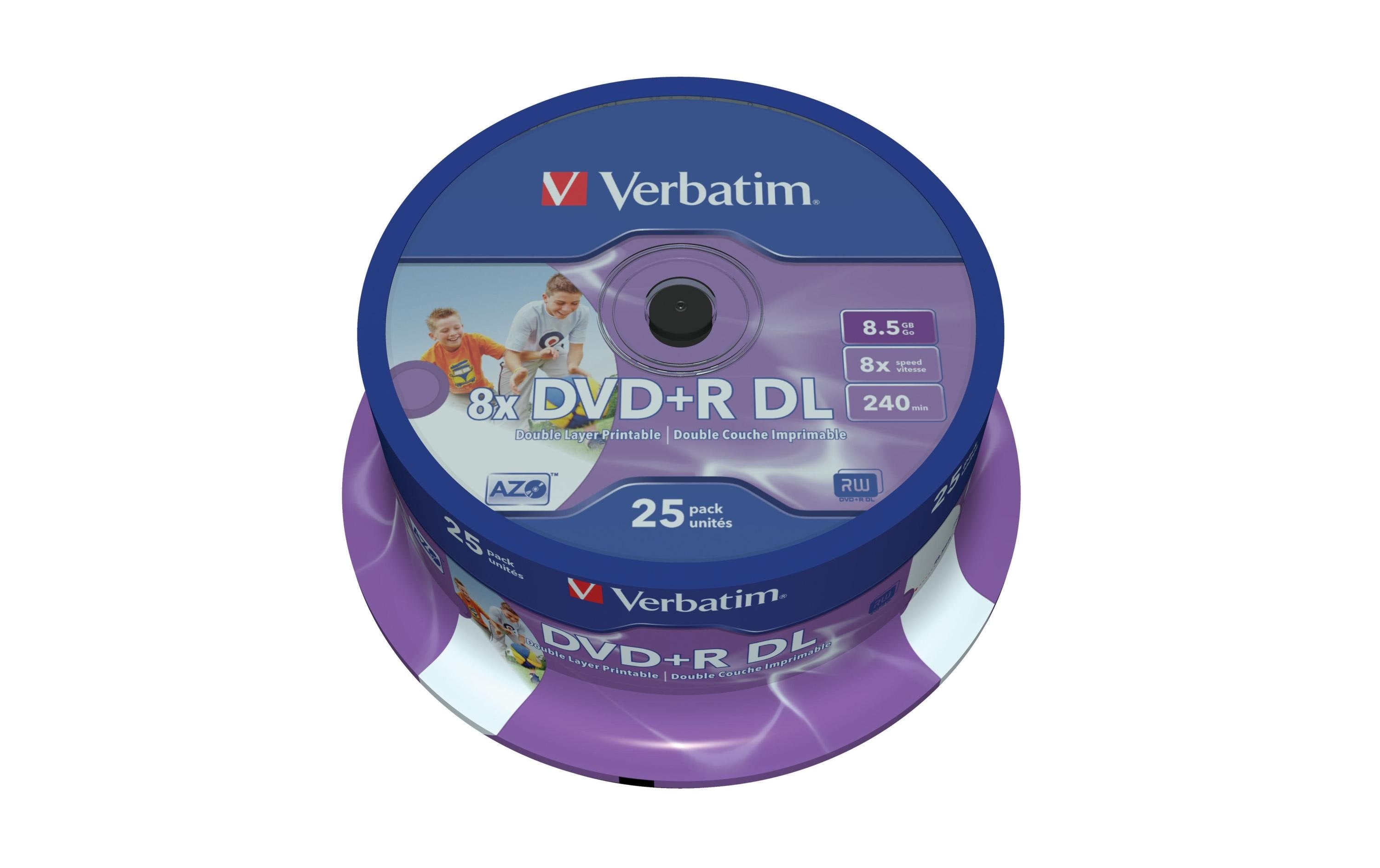 Verbatim DVD+R 8x Double Layer 8.5GB,25Sp